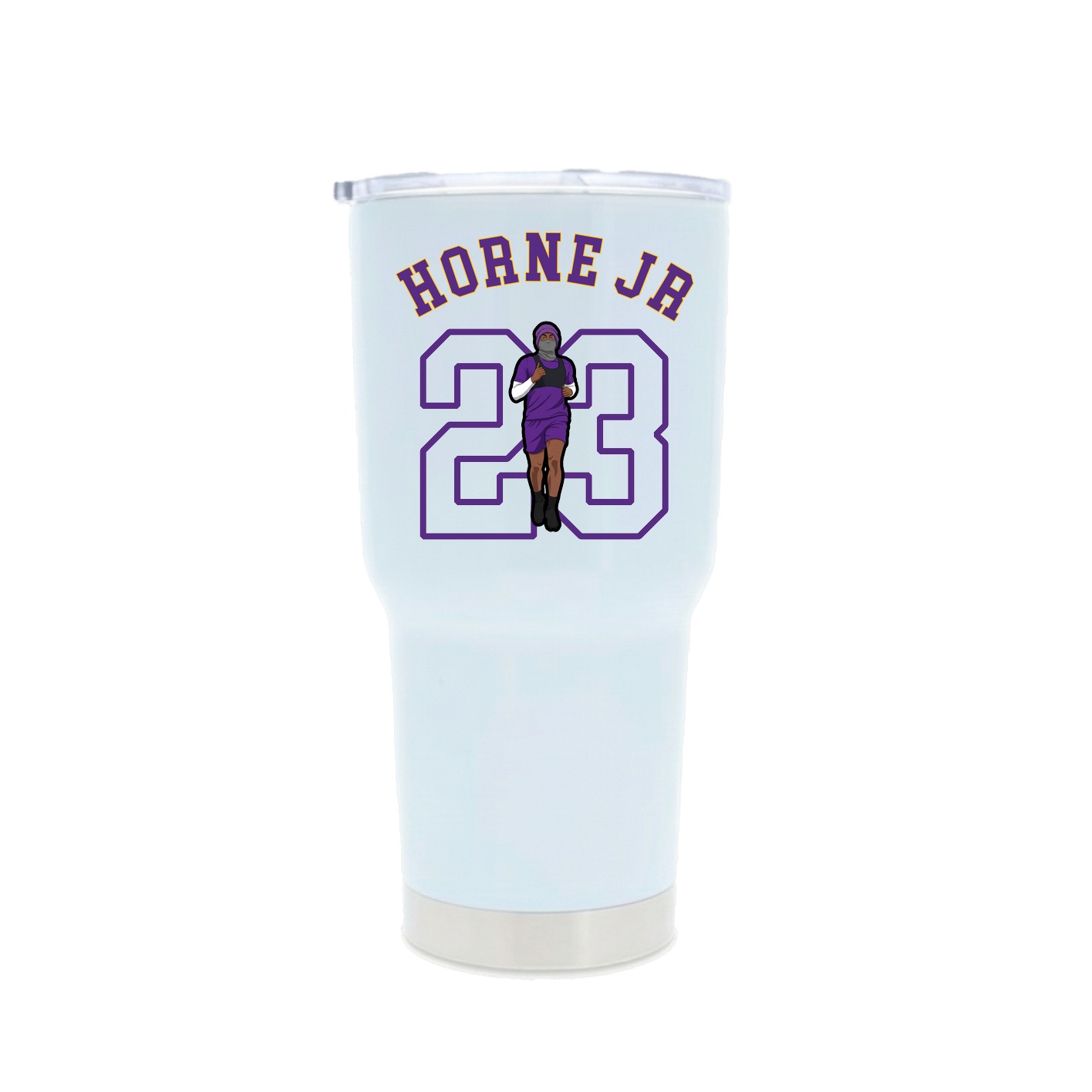30oz Stainless Steel Tumbler — Shirsey Arch in White