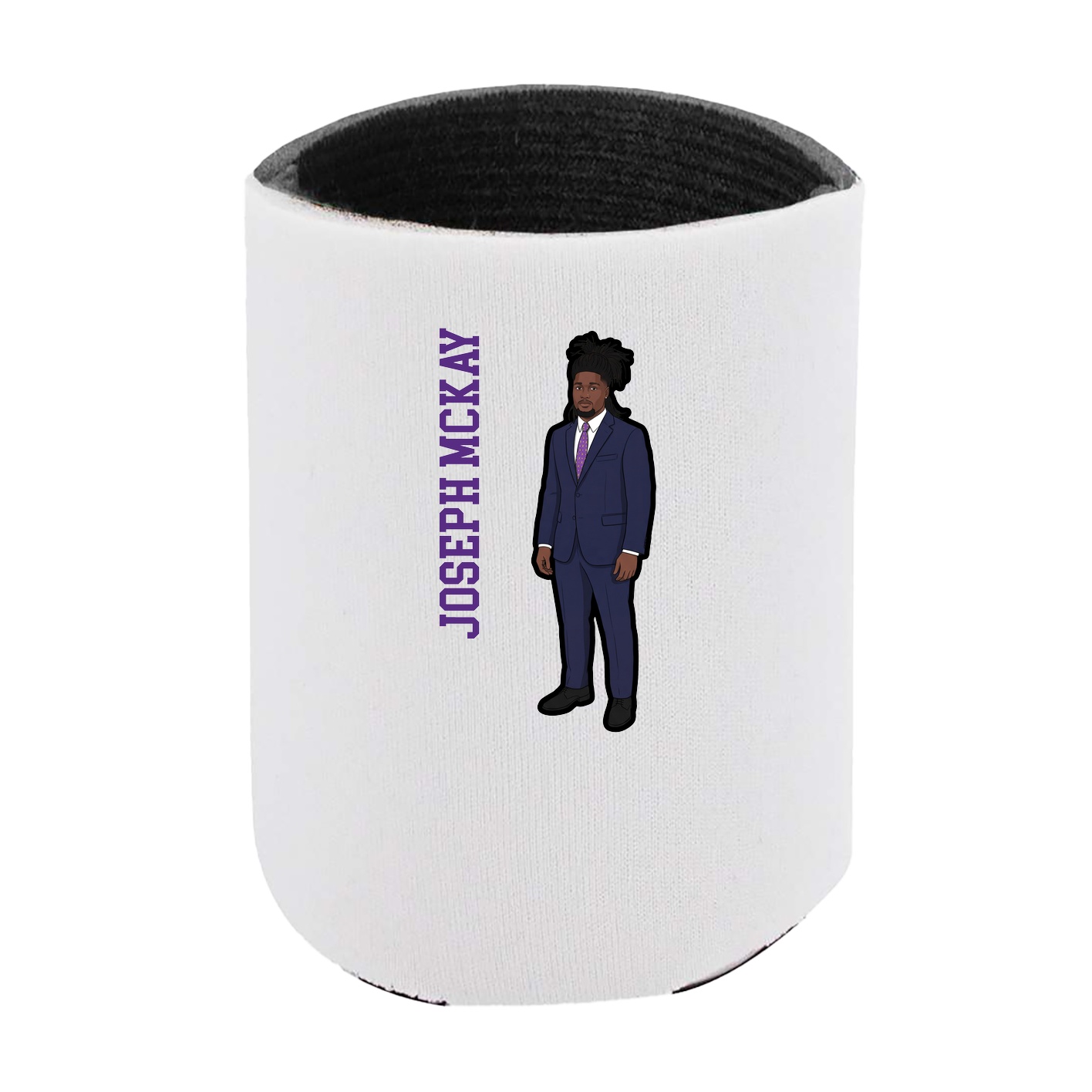 Can Holder — Name Vertical in White