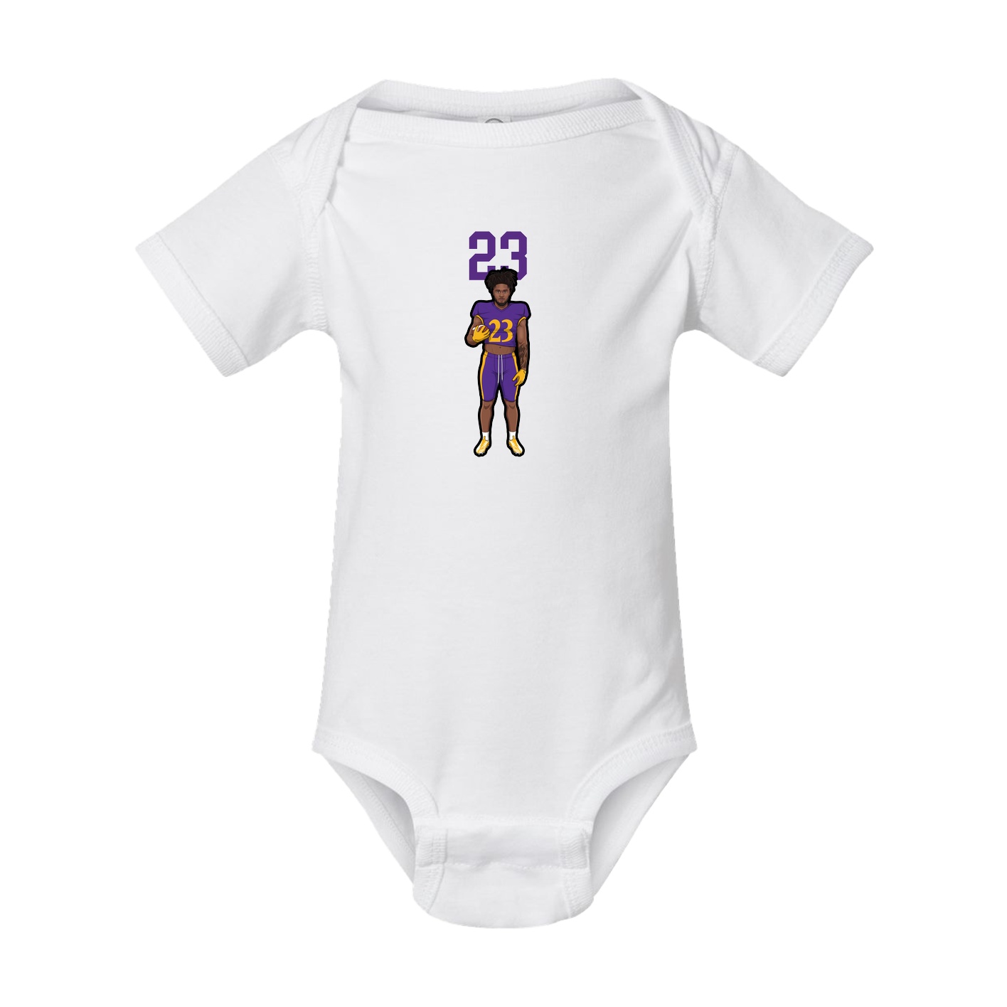 Baby Onesie — Number Top in White