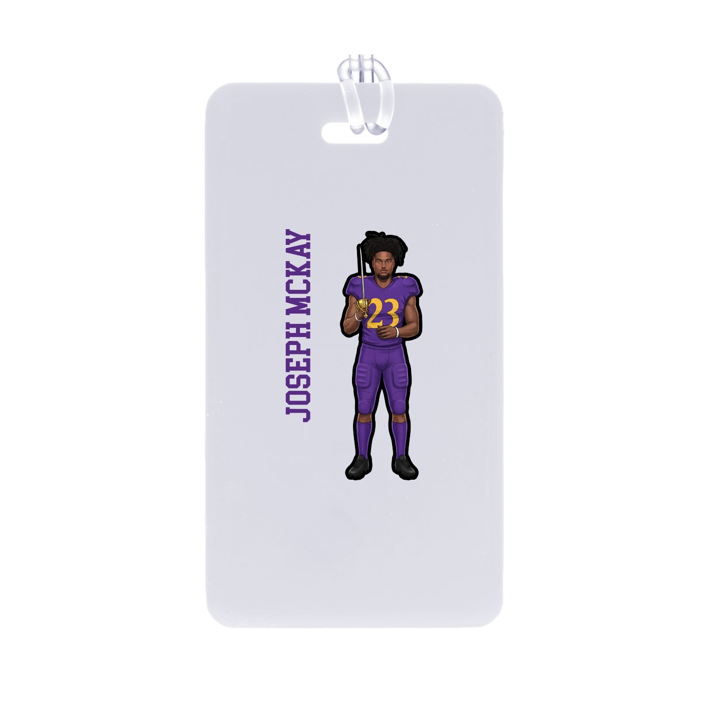Bag Tag — Name Vertical in Classic