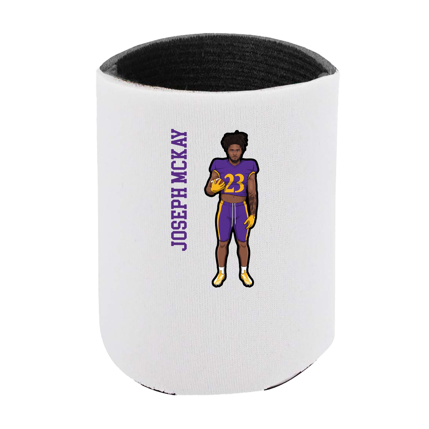 Can Holder — Name Vertical in White