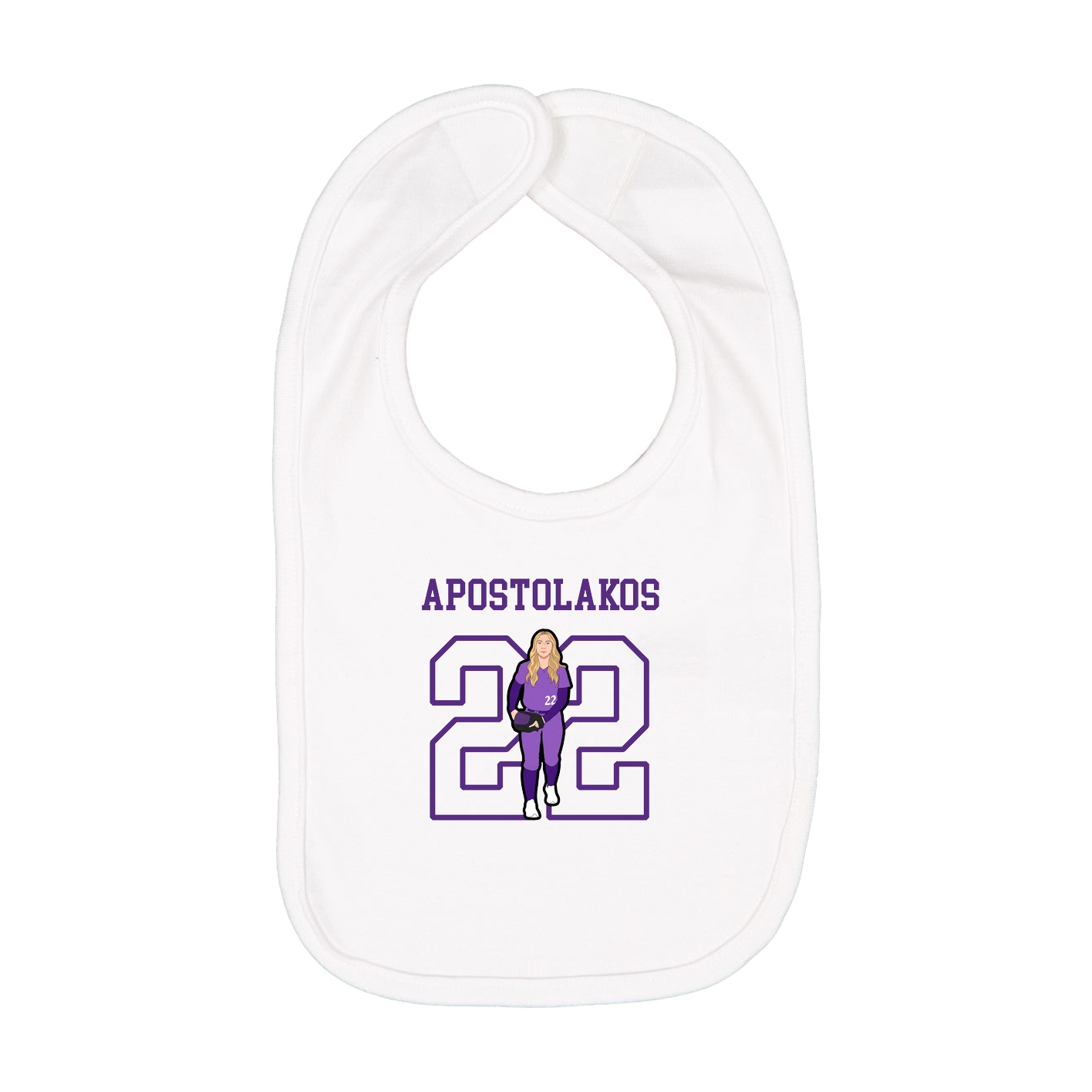 Infant Bib — Shirsey in White