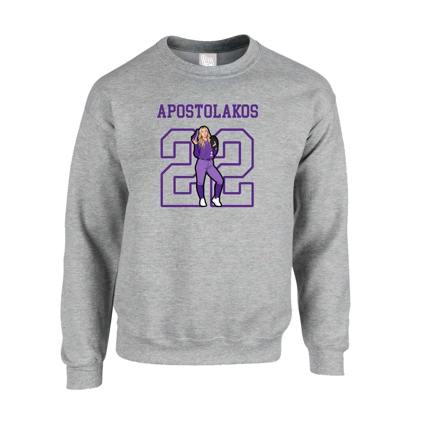 Fleece Crew — Shirsey in Grey
