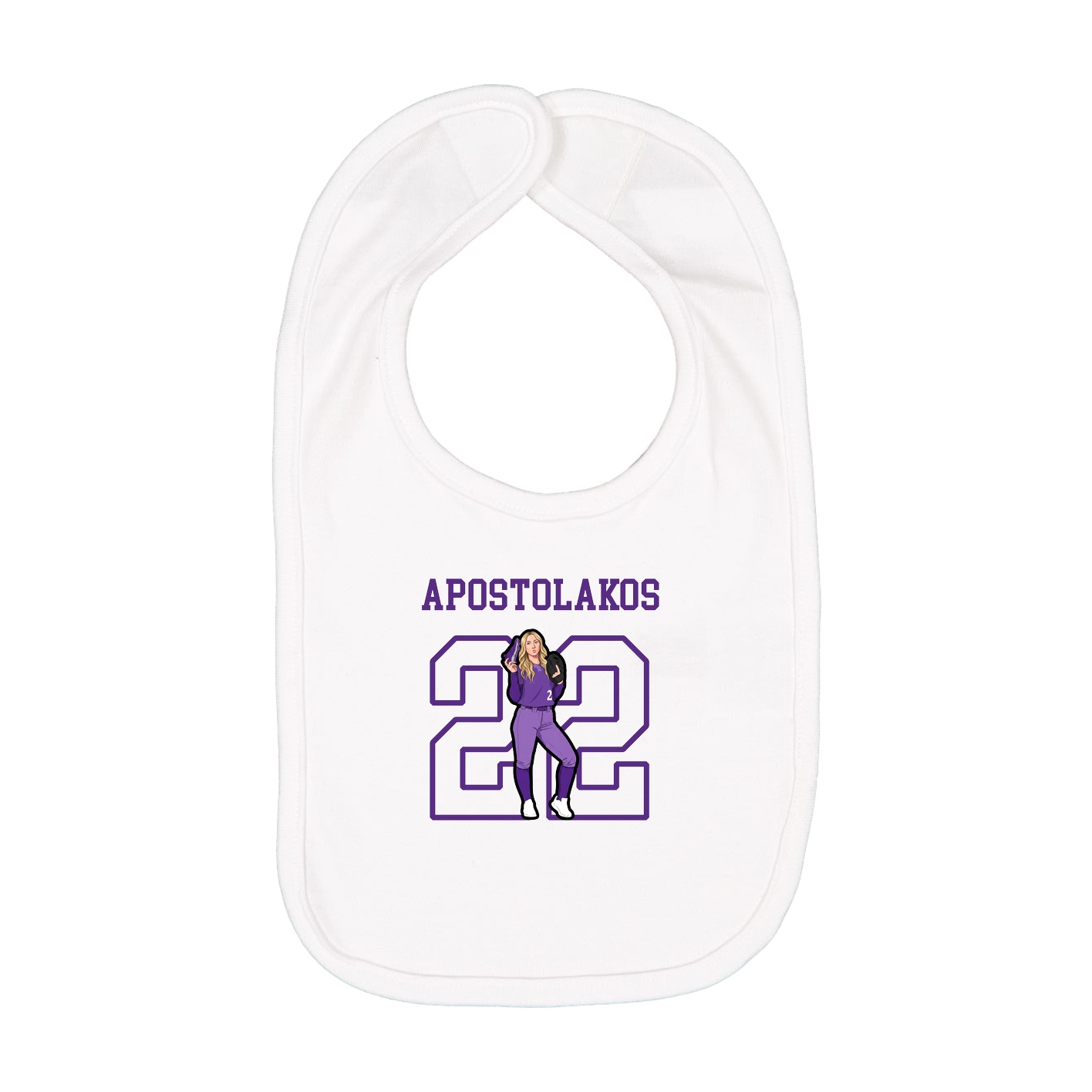 Infant Bib — Shirsey in White