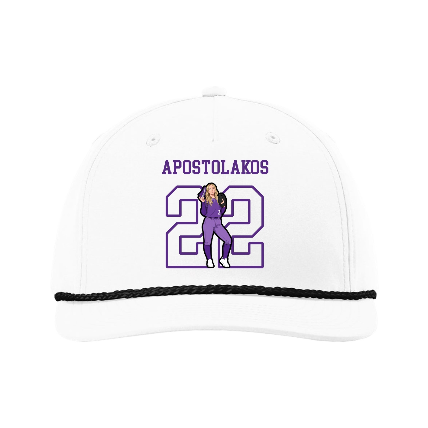 Five-Panel Classic Rope Cap — Shirsey in White