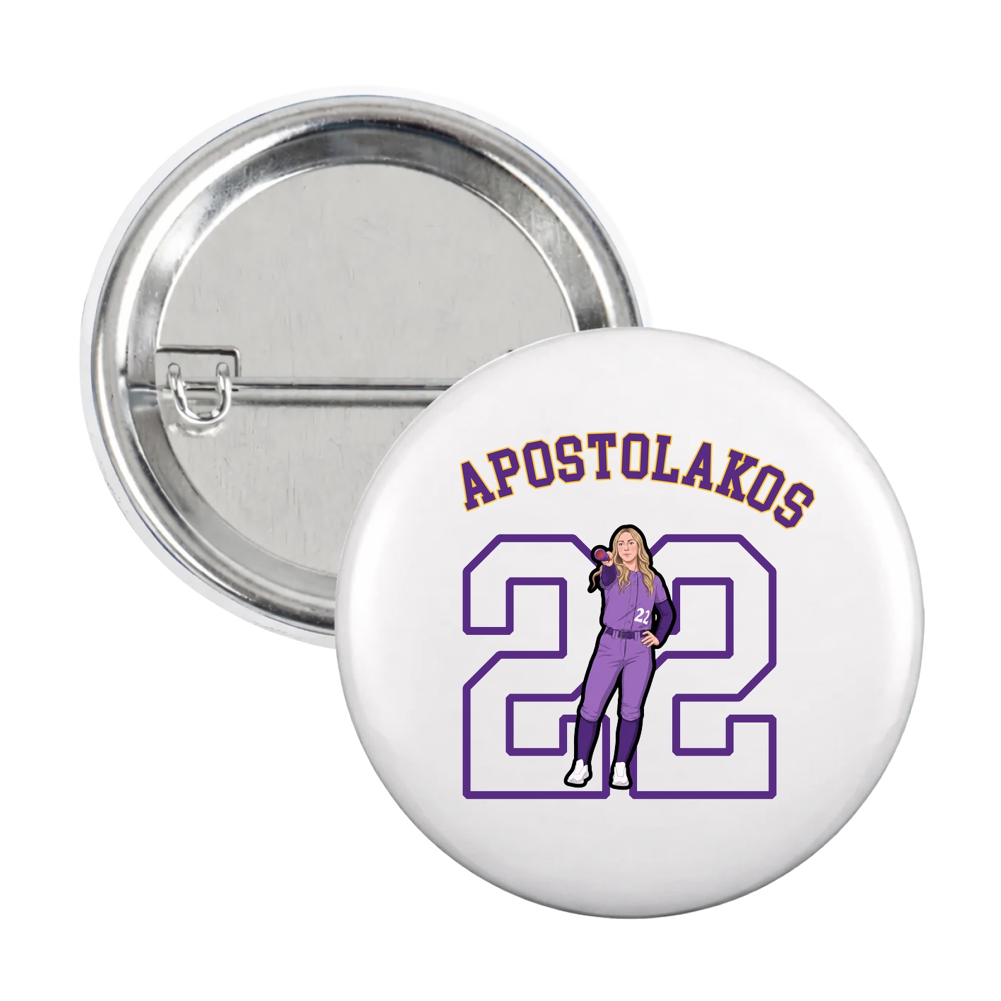 Game Day Button — Shirsey Arch in White