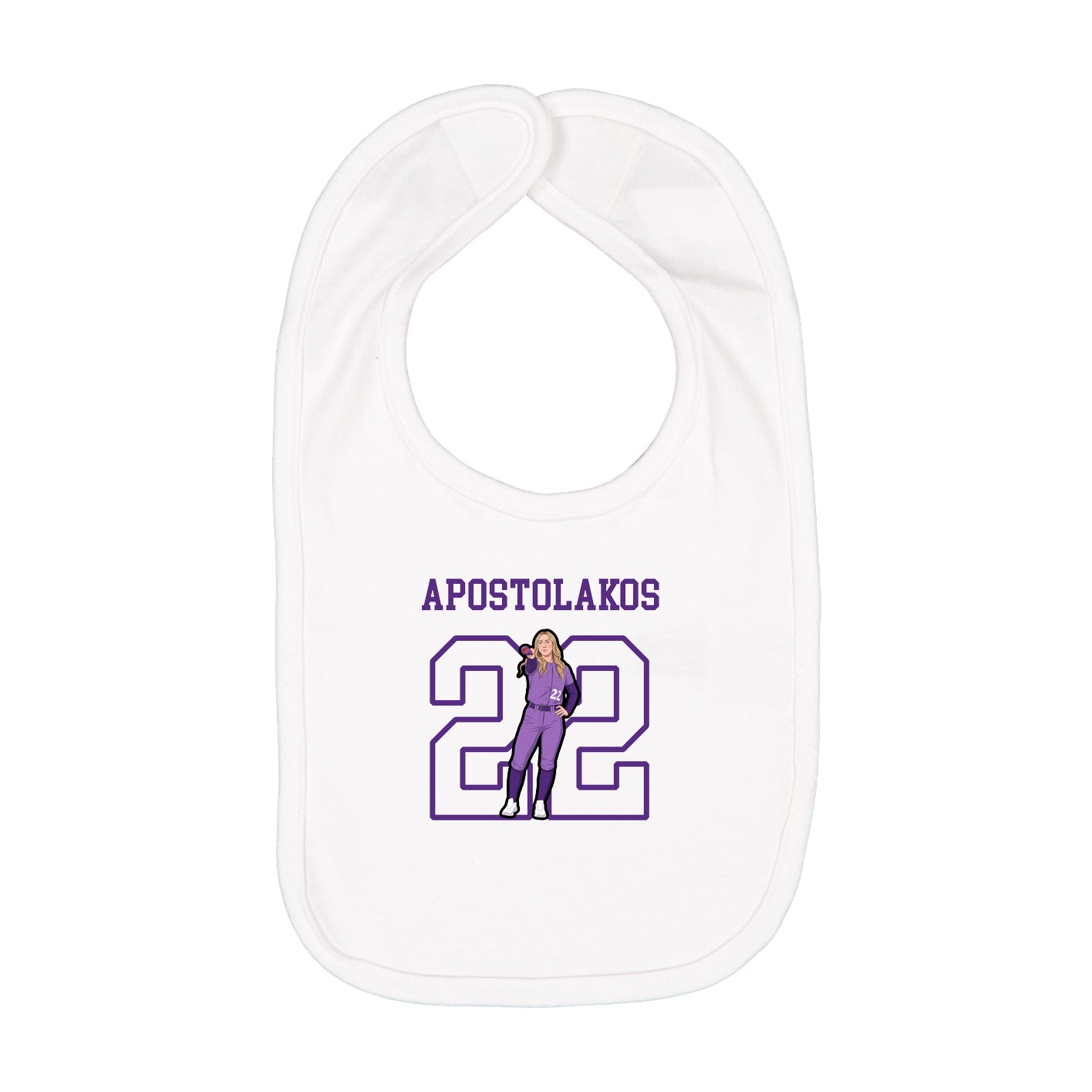 Infant Bib — Shirsey in White