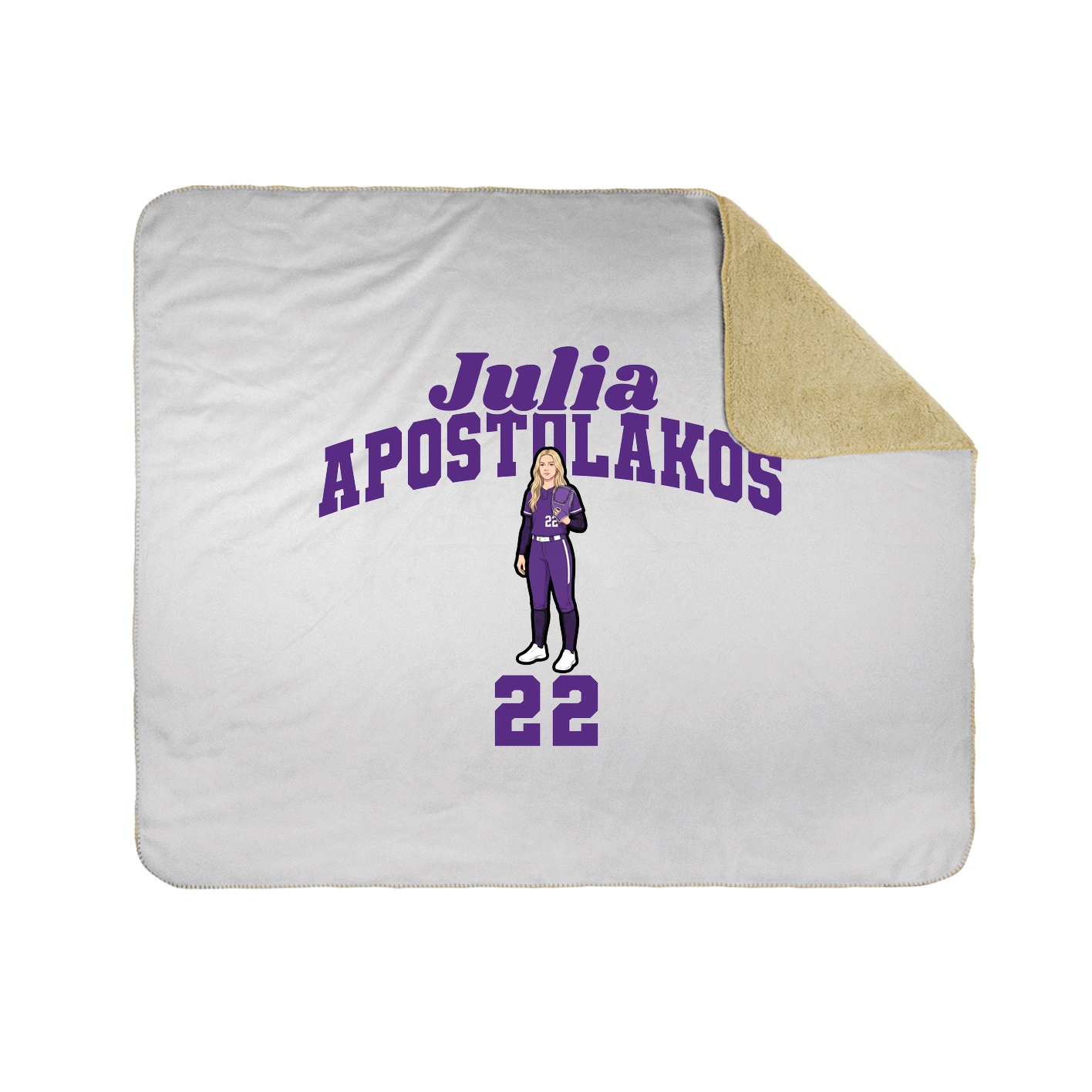Throw Blanket — Signature Arch in White