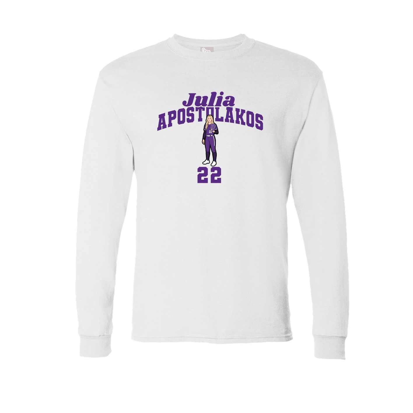 Long Sleeve Tee — Signature Arch in White