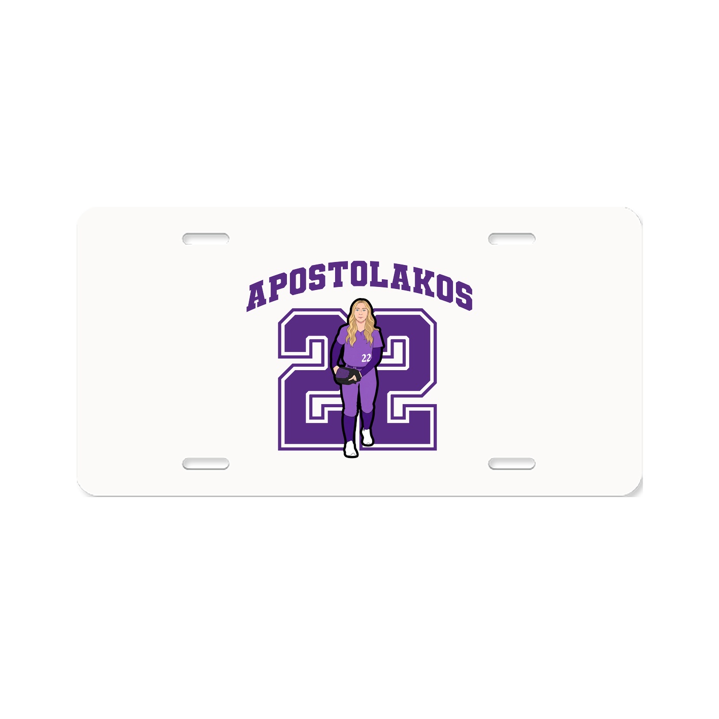 License Plate — Number in Classic