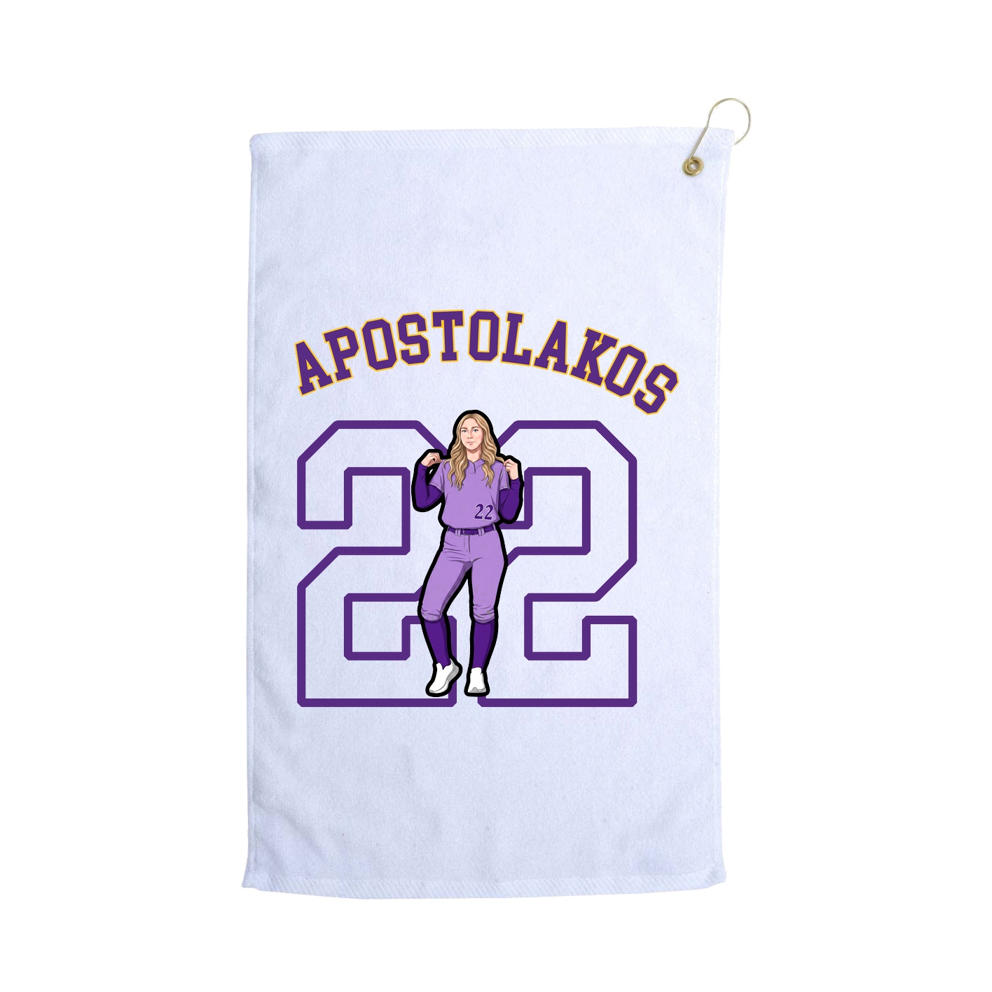 Golf Towel — Shirsey Arch in White