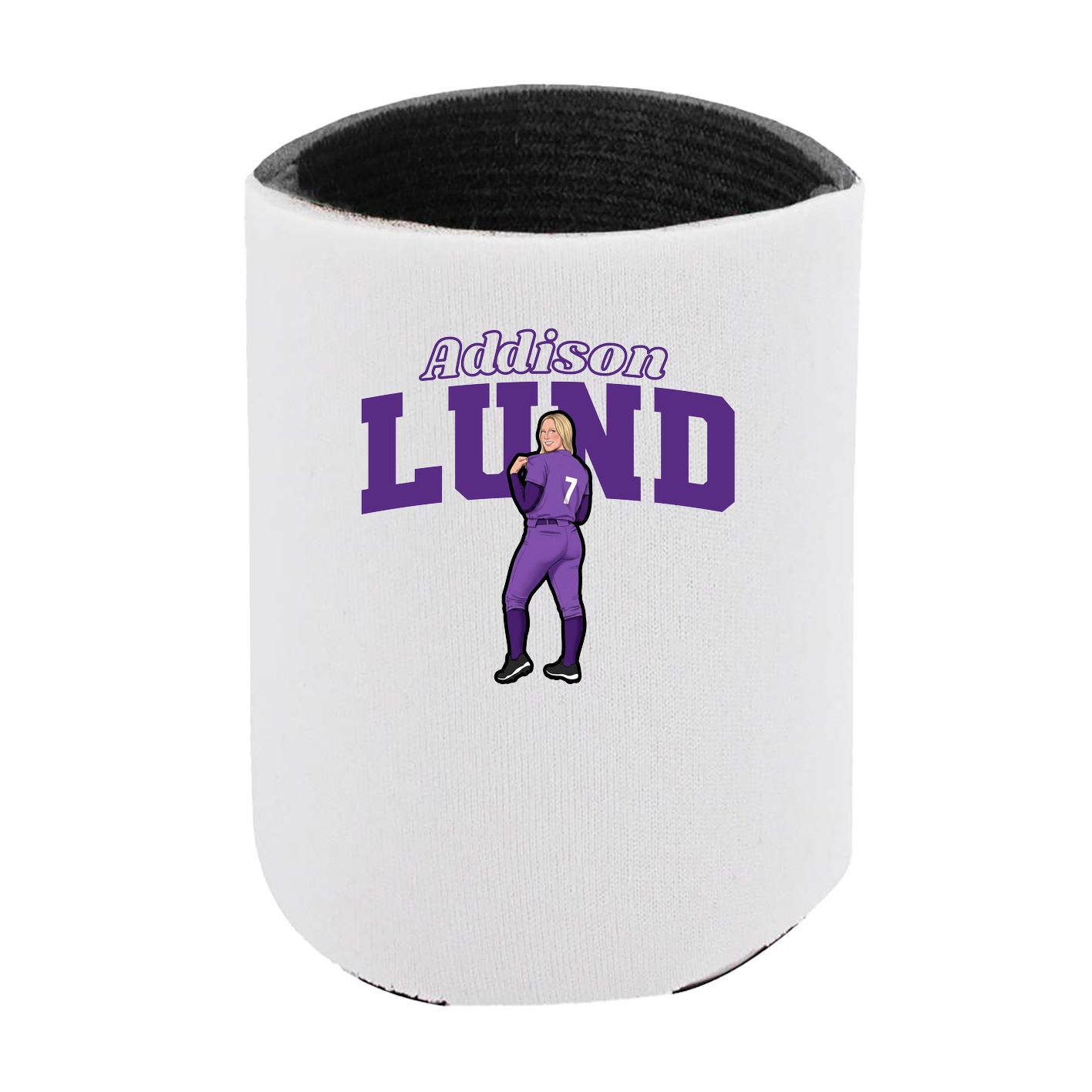 Can Holder — Name Arch in White