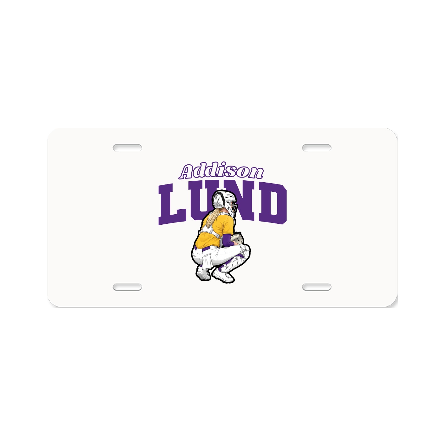 License Plate — Name Arch in Classic