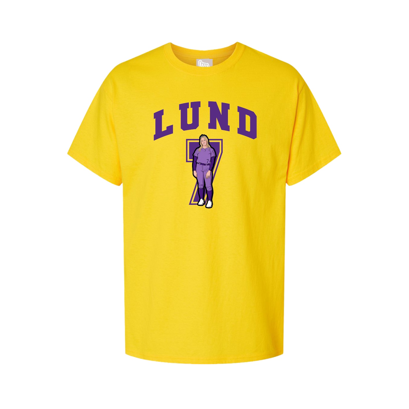 Youth Tee — Number in Gold
