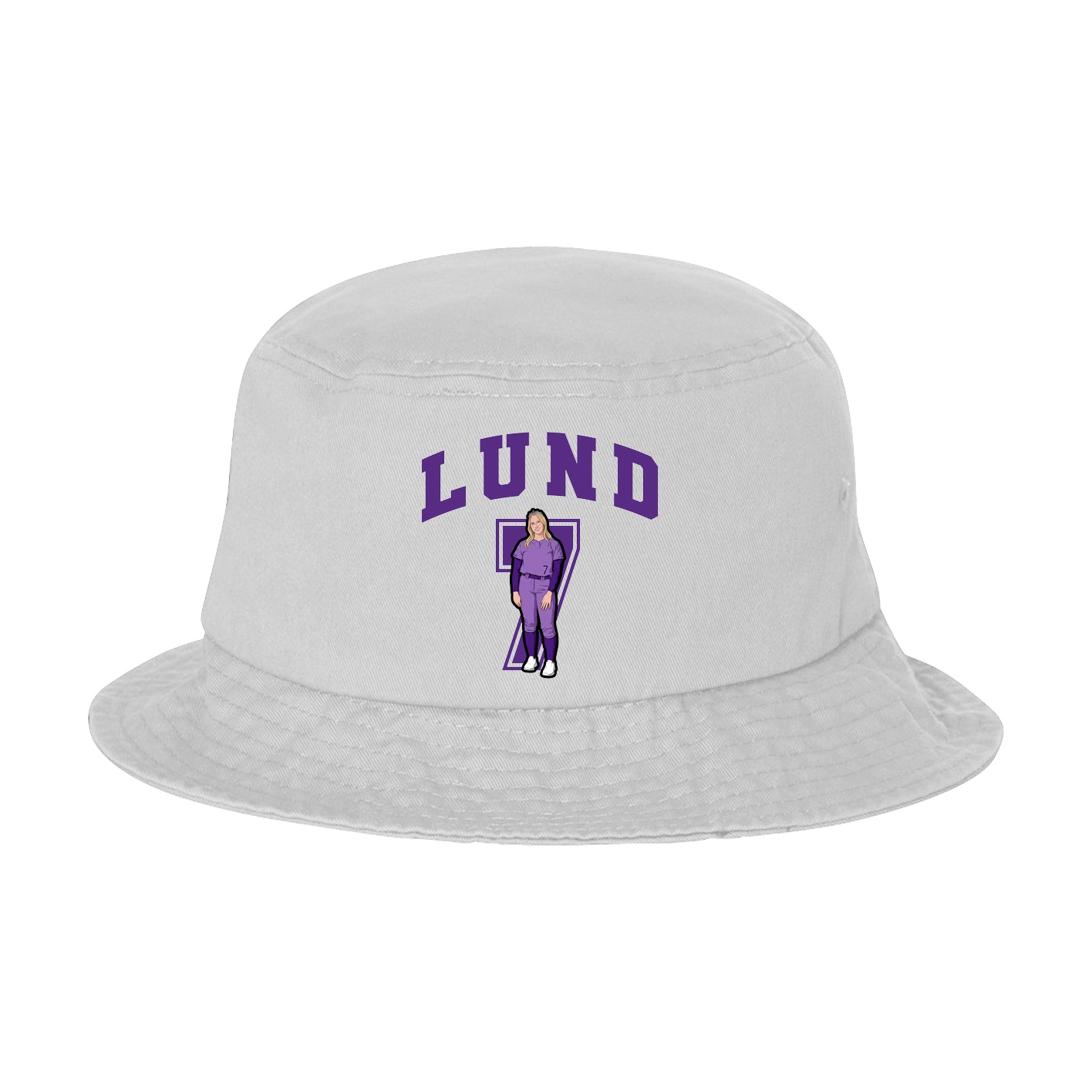 Bucket Cap — Number in White