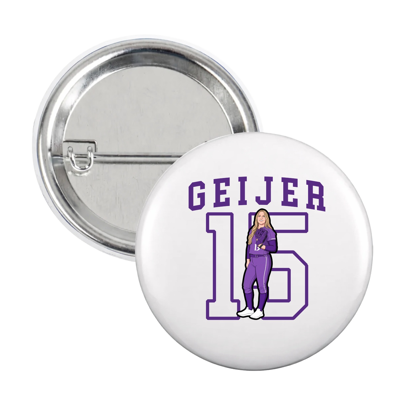Game Day Button — Shirsey in White