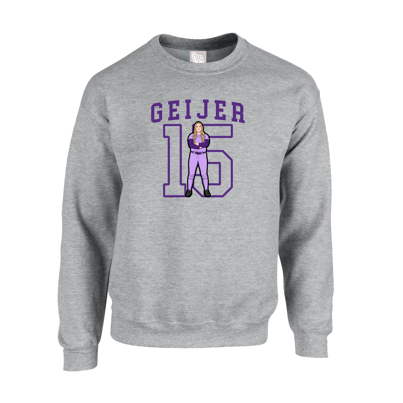 Fleece Crew — Shirsey in Grey