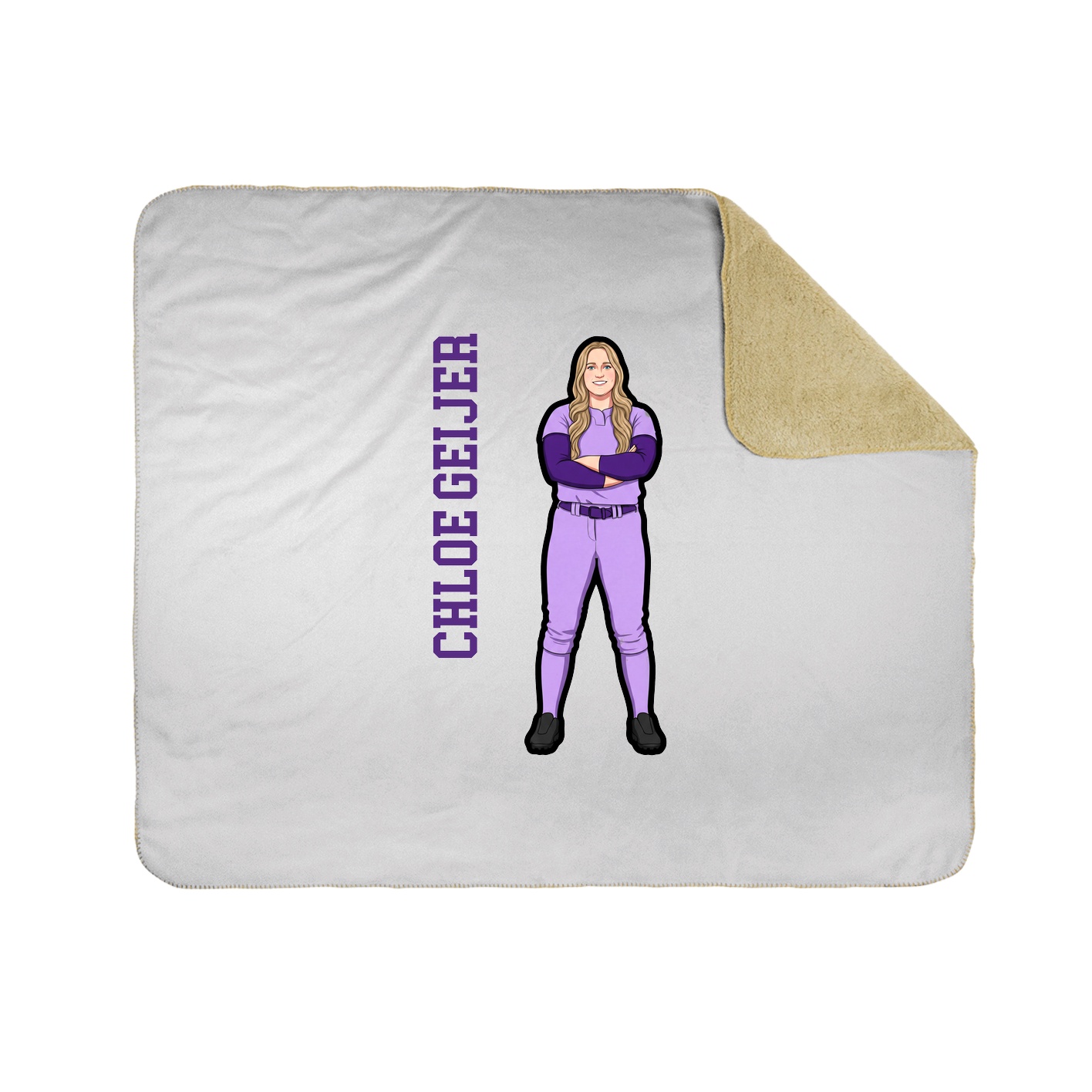 50x60 Sherpa Lined Throw Blanket