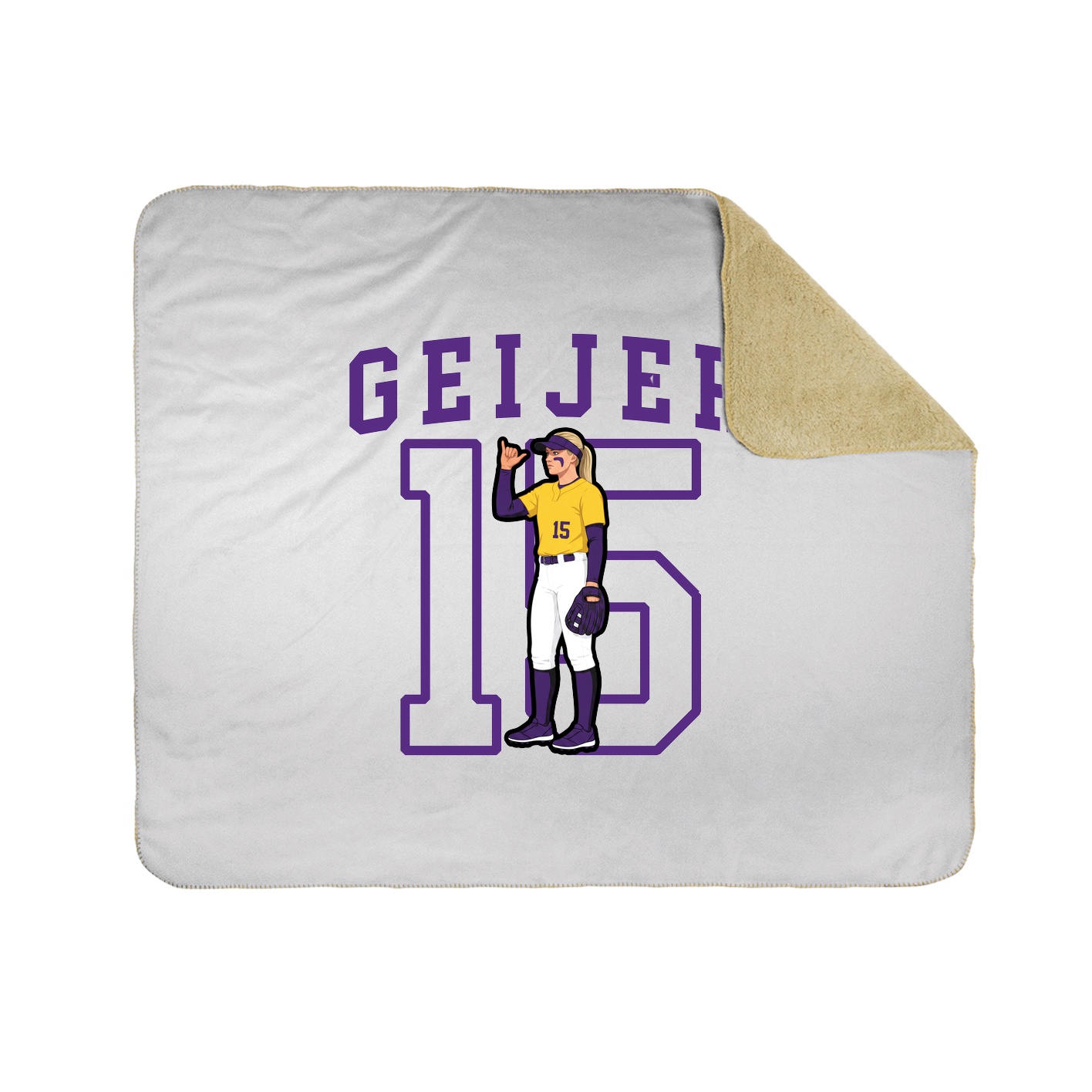 Throw Blanket — Shirsey in White