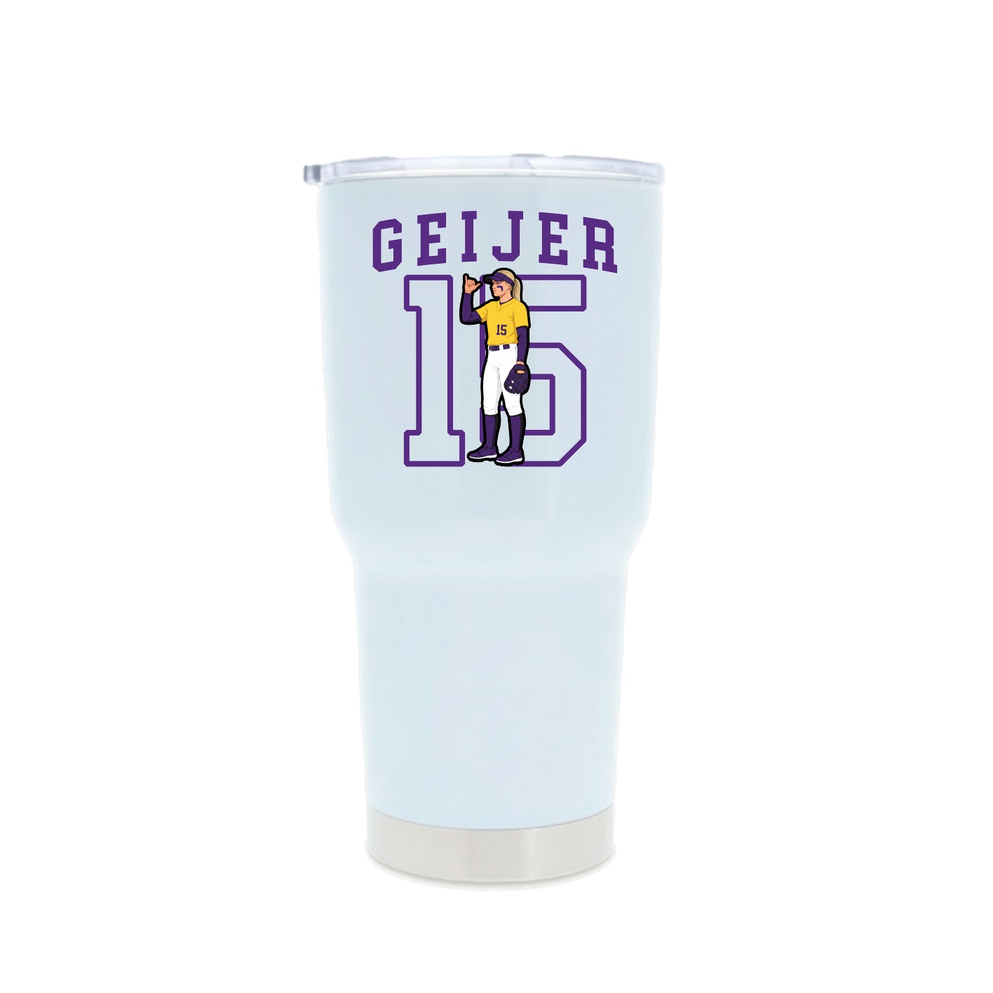 30oz Stainless Steel Tumbler — Shirsey in White
