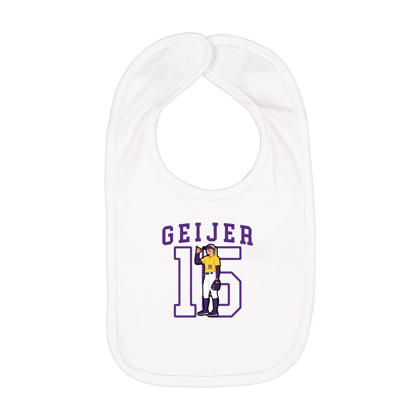 Infant Bib — Shirsey in White