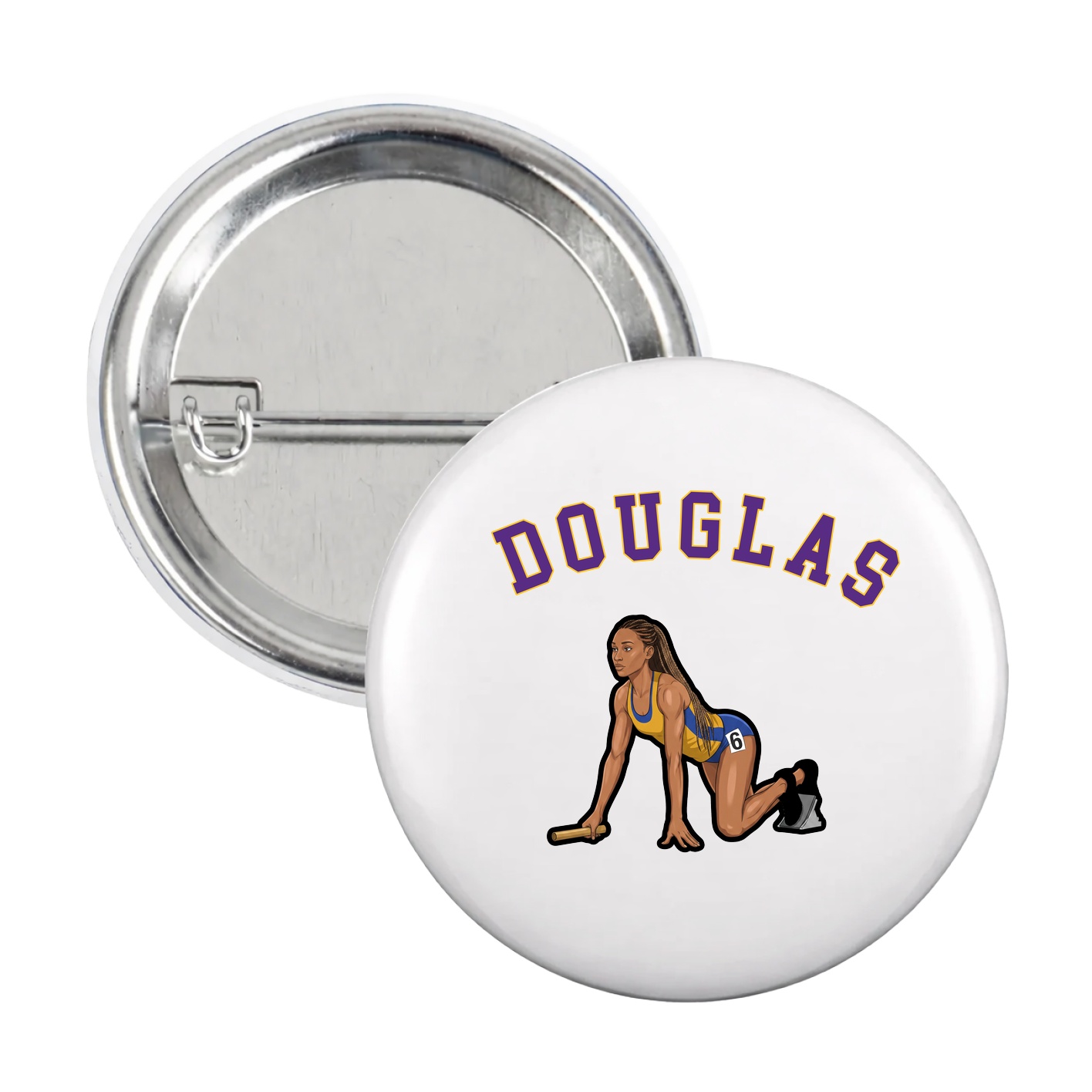 Game Day Button — Shirsey Arch in White