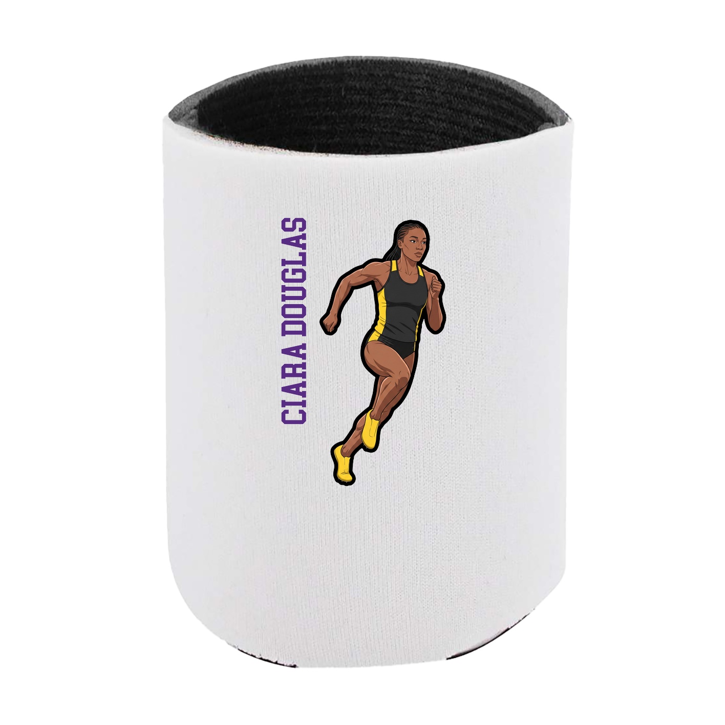 Can Holder — Name Vertical in White