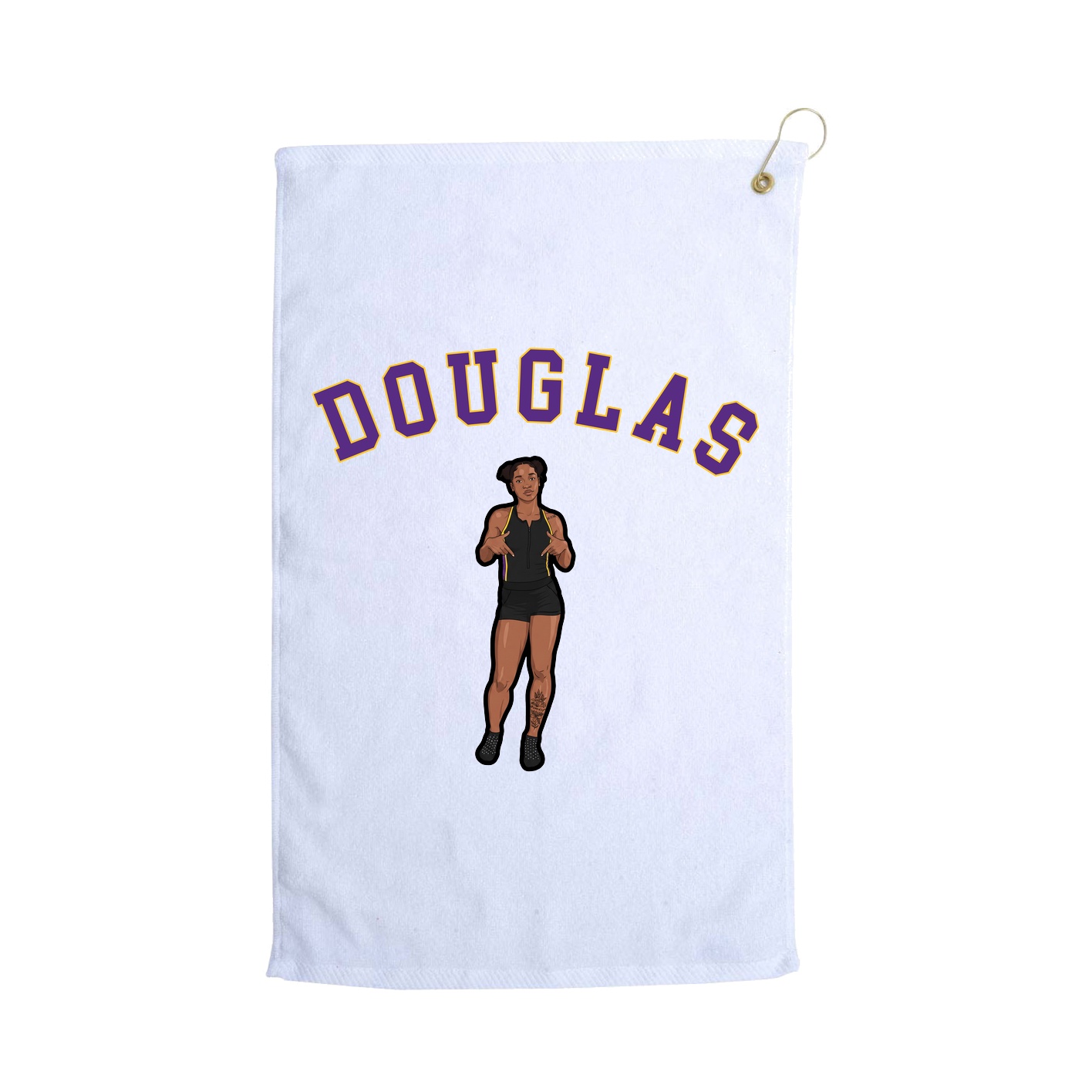 Golf Towel — Shirsey Arch in White