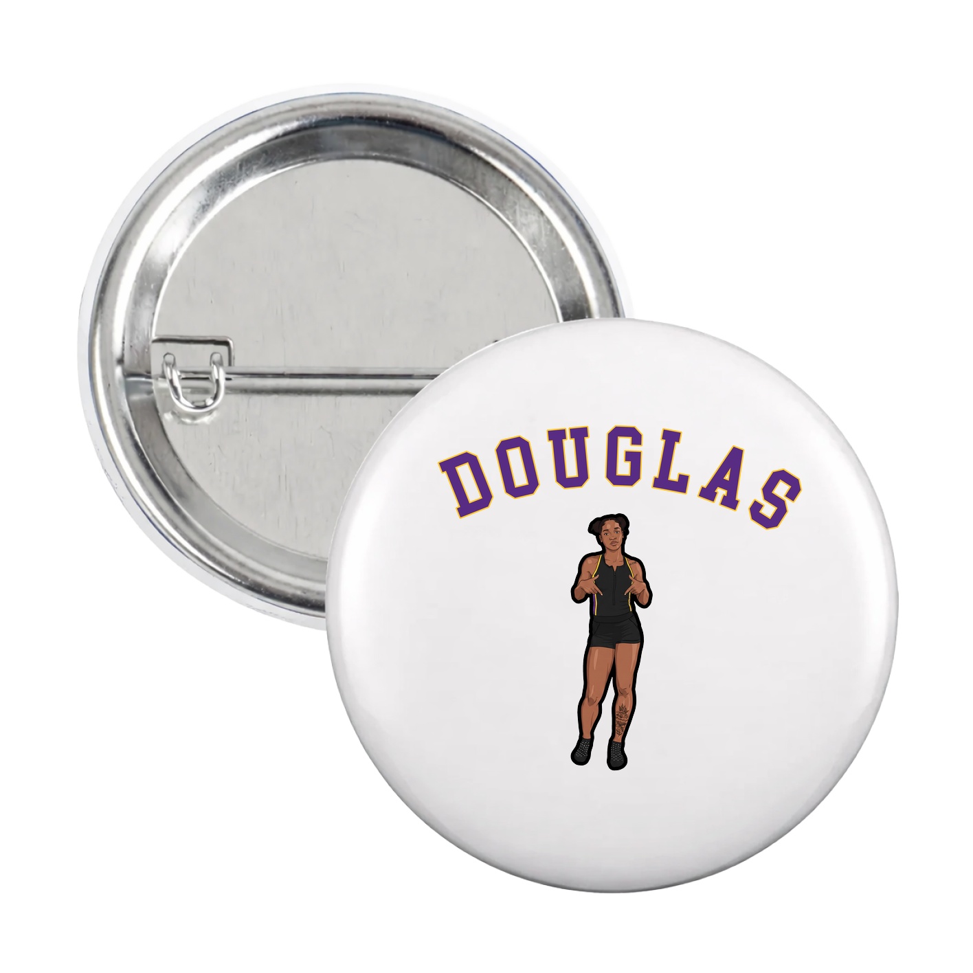 Game Day Button — Shirsey Arch in White