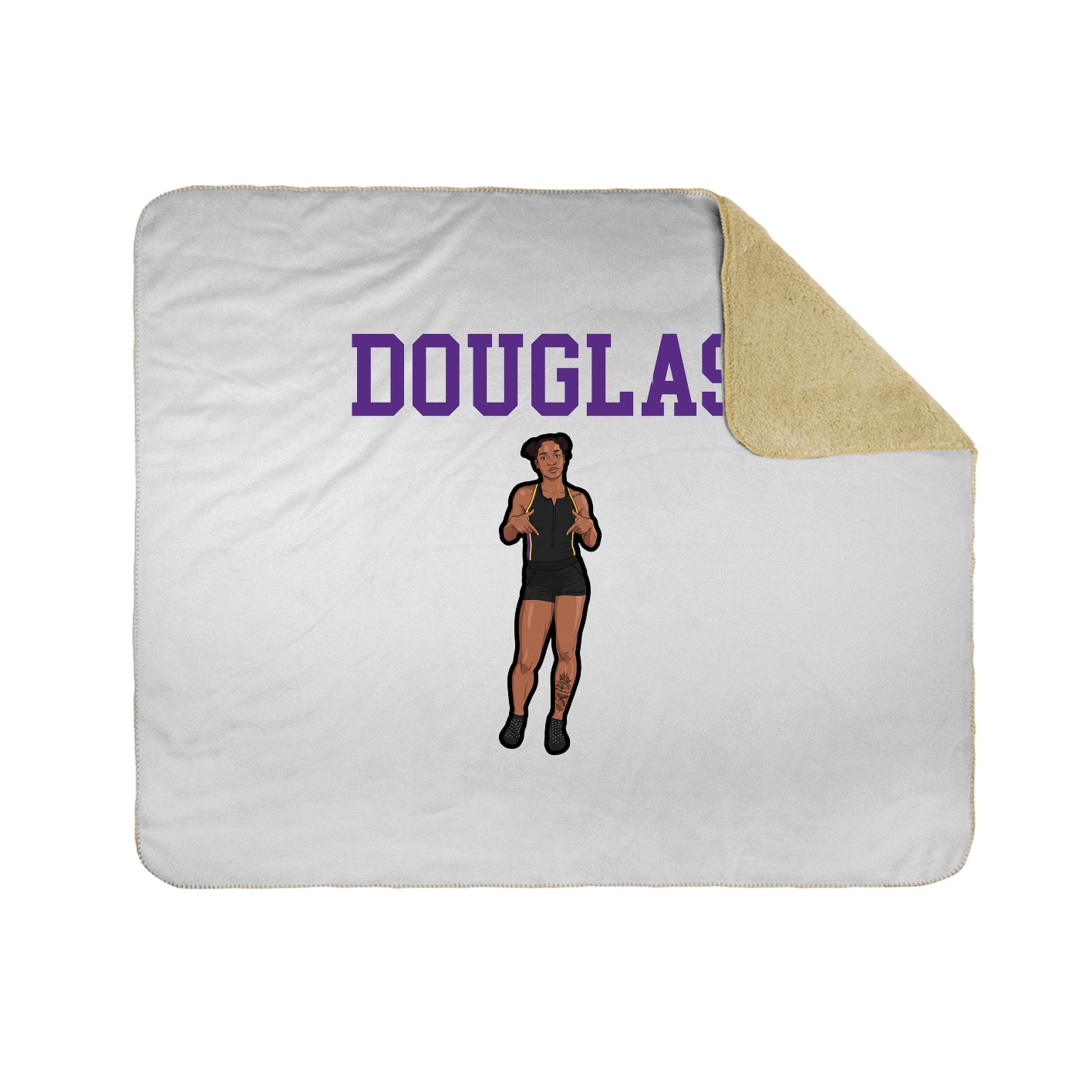 Throw Blanket — Shirsey in White