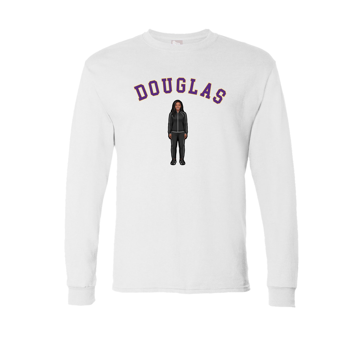 Long Sleeve Tee — Shirsey Arch in White
