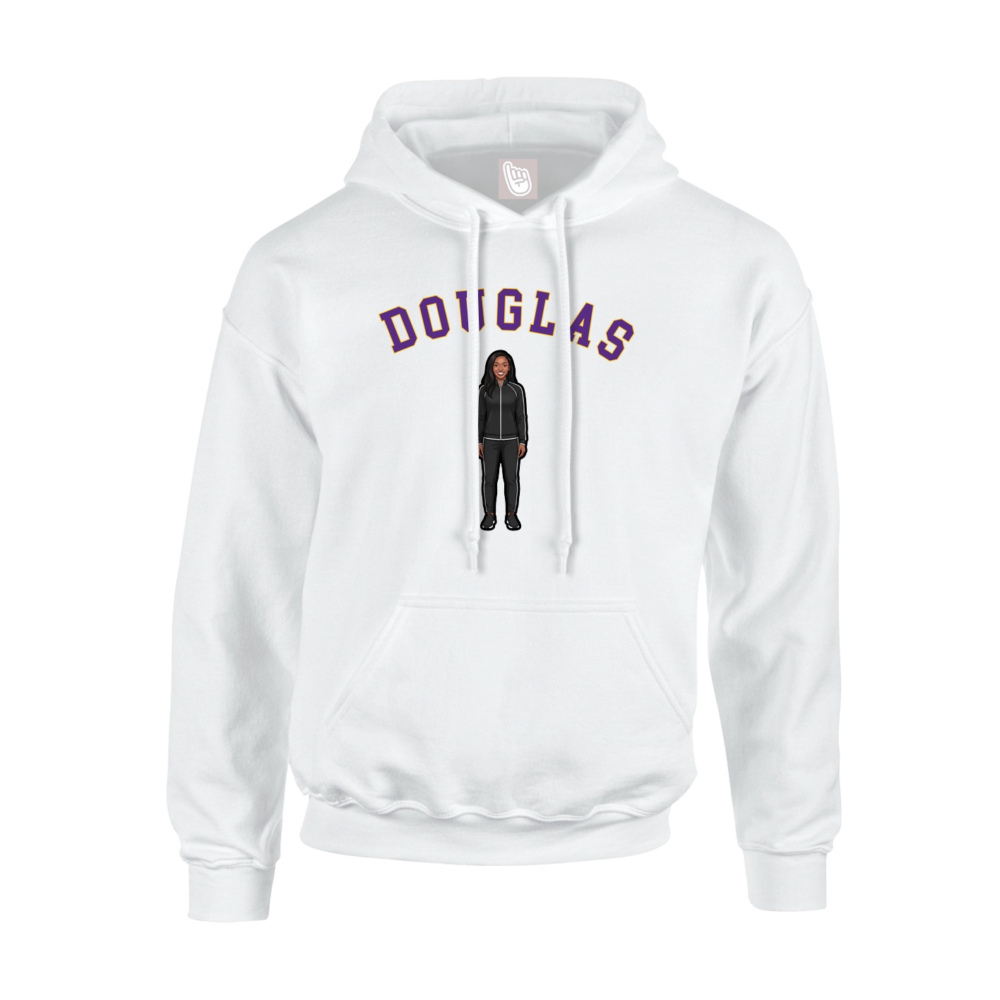 Youth Hoodie — Shirsey Arch in White