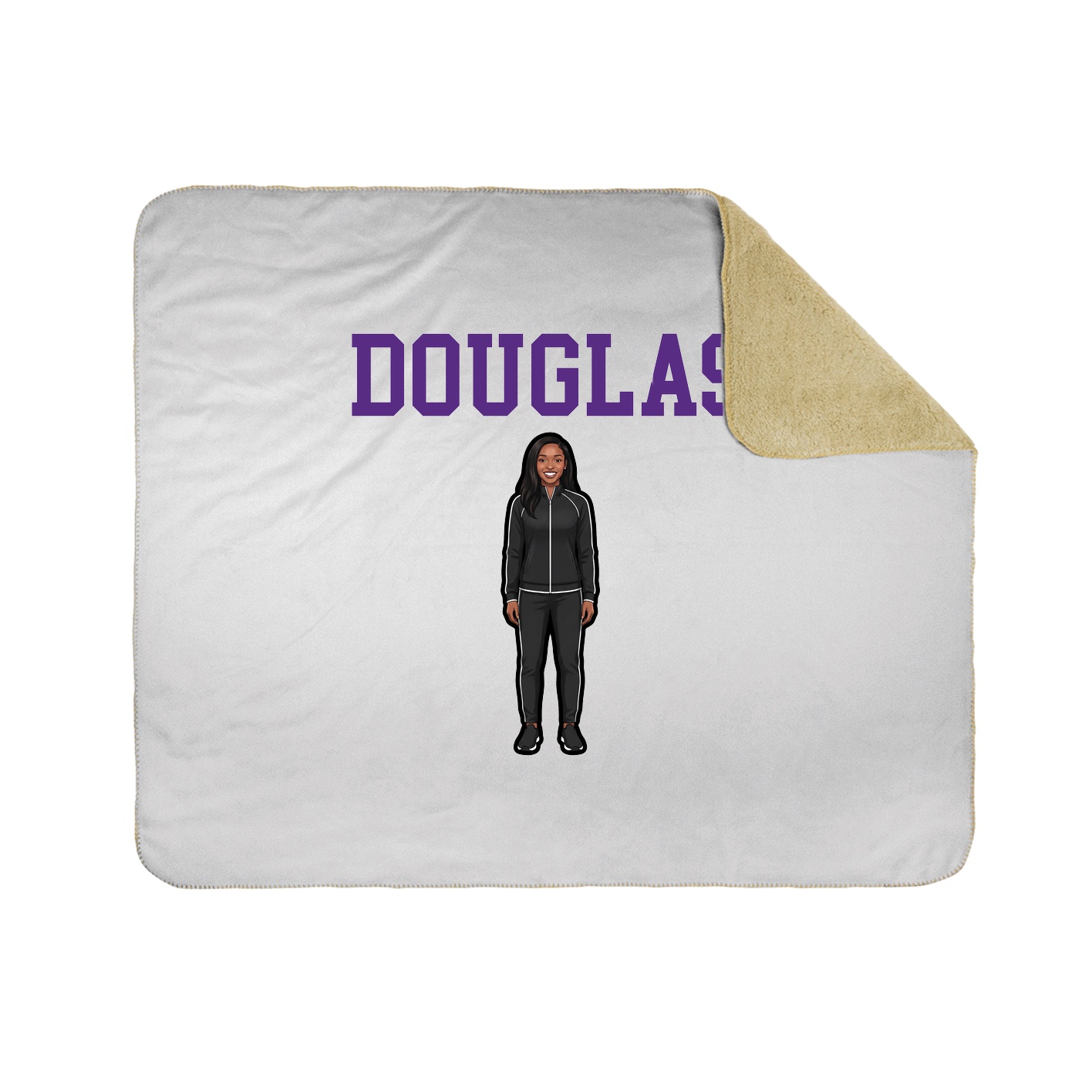 Throw Blanket — Shirsey in White