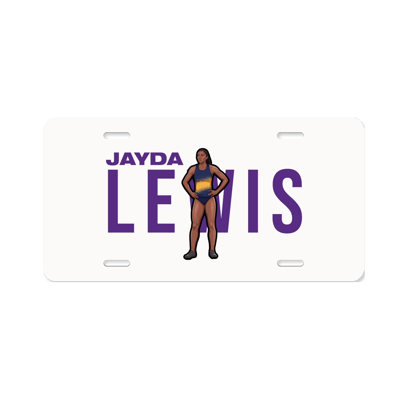 License Plate — Player Name in Classic