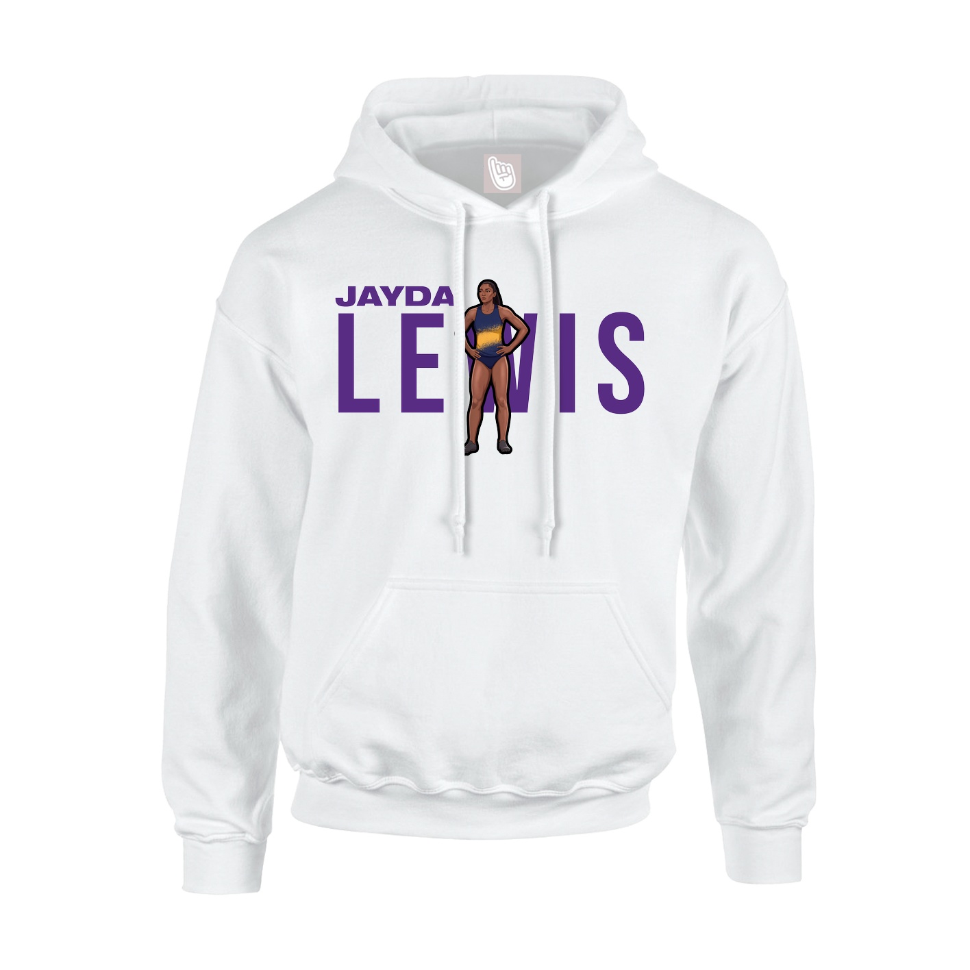 Youth Hoodie — Player Name in White
