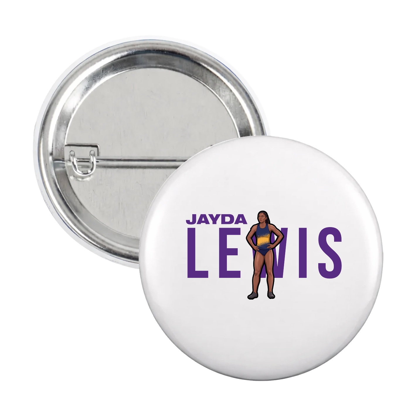 Game Day Button — Player Name in White