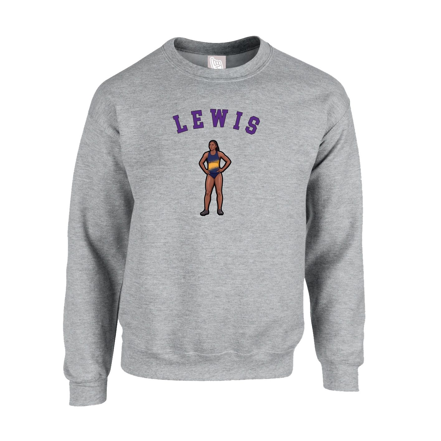 Fleece Crew — Shirsey Arch in Grey