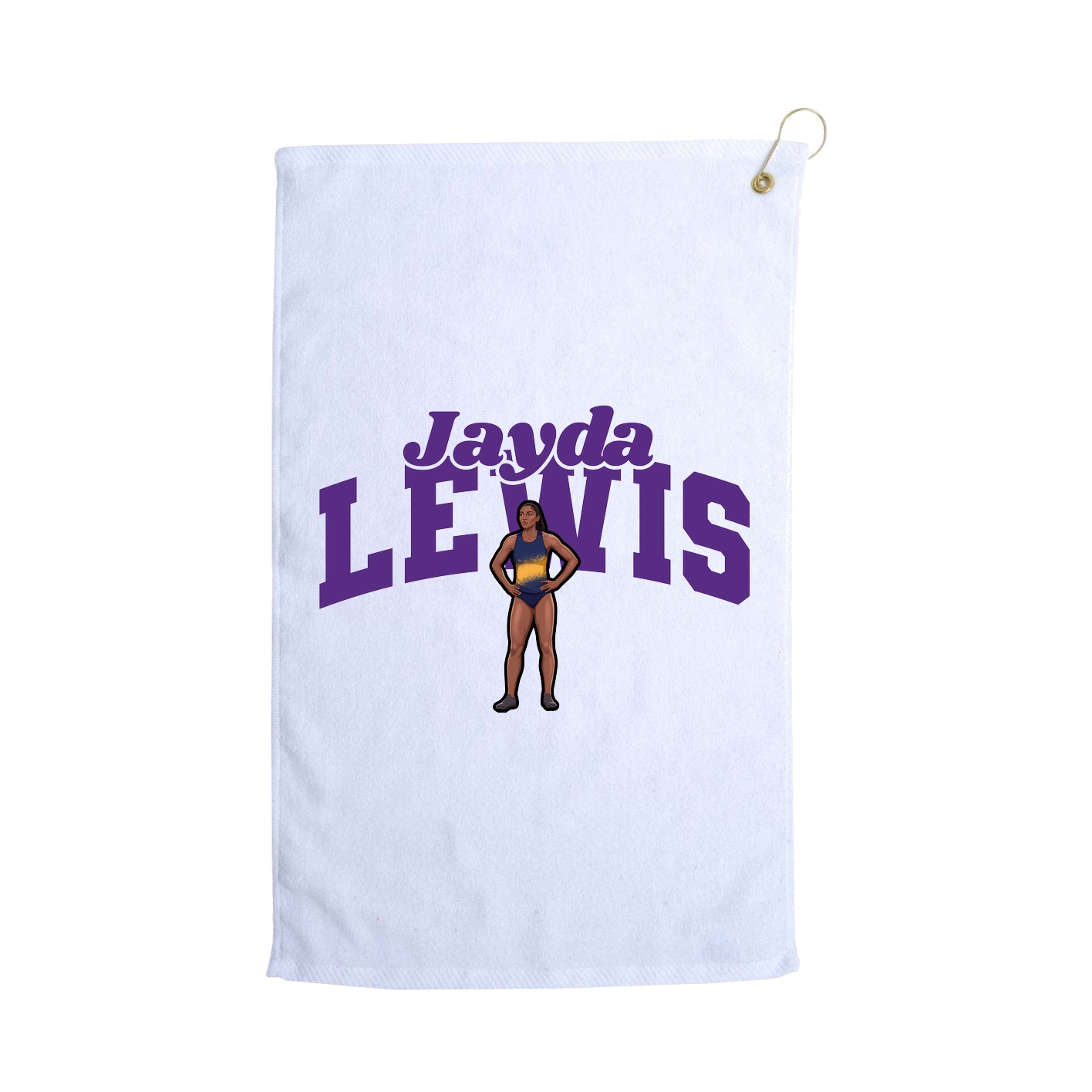 Golf Towel — Signature Arch in White