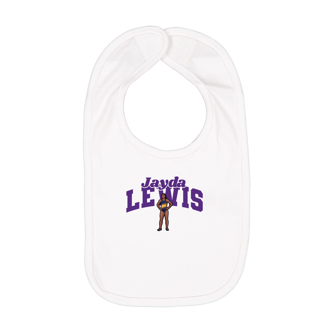 Infant Bib — Signature Arch in White