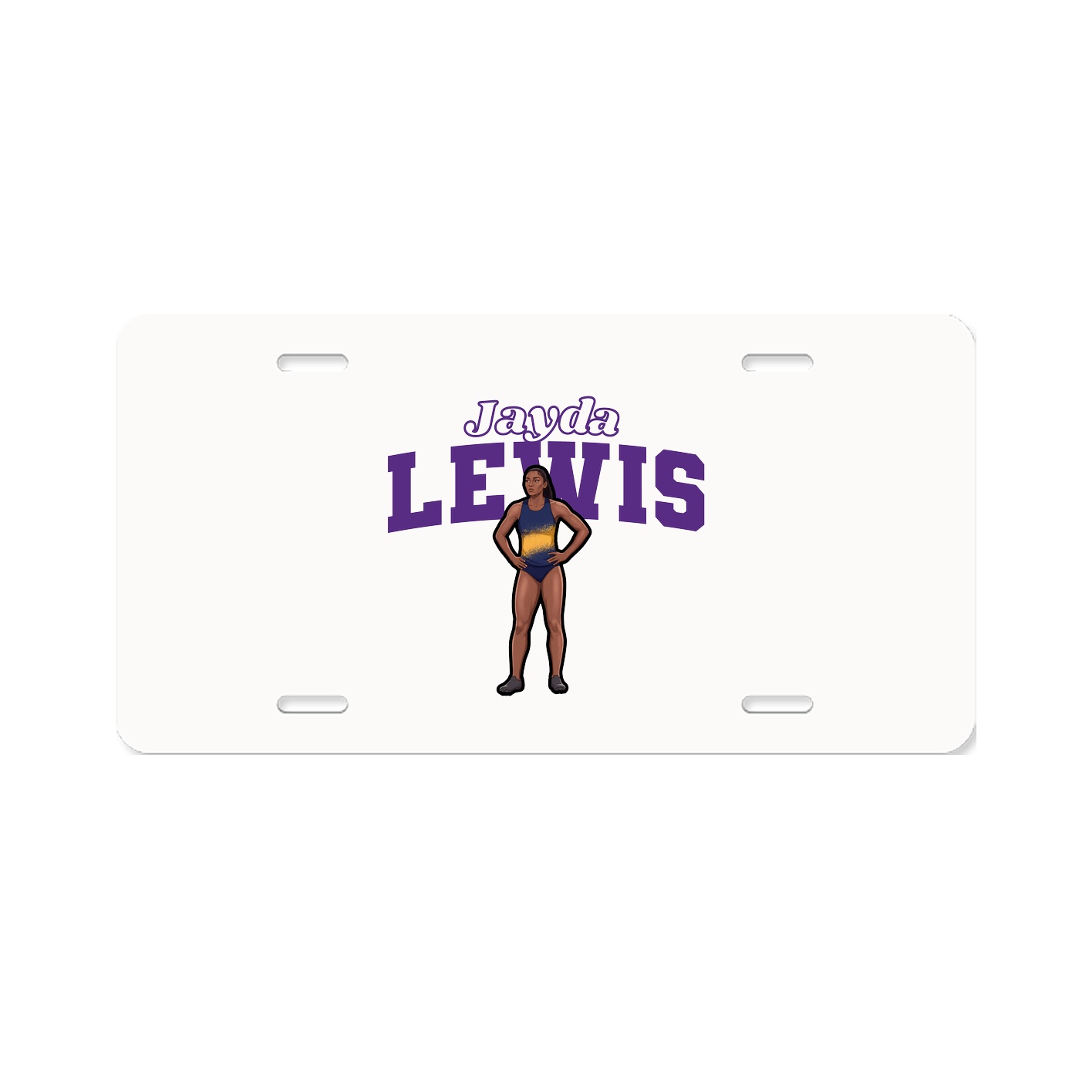 License Plate — Name Arch in Classic
