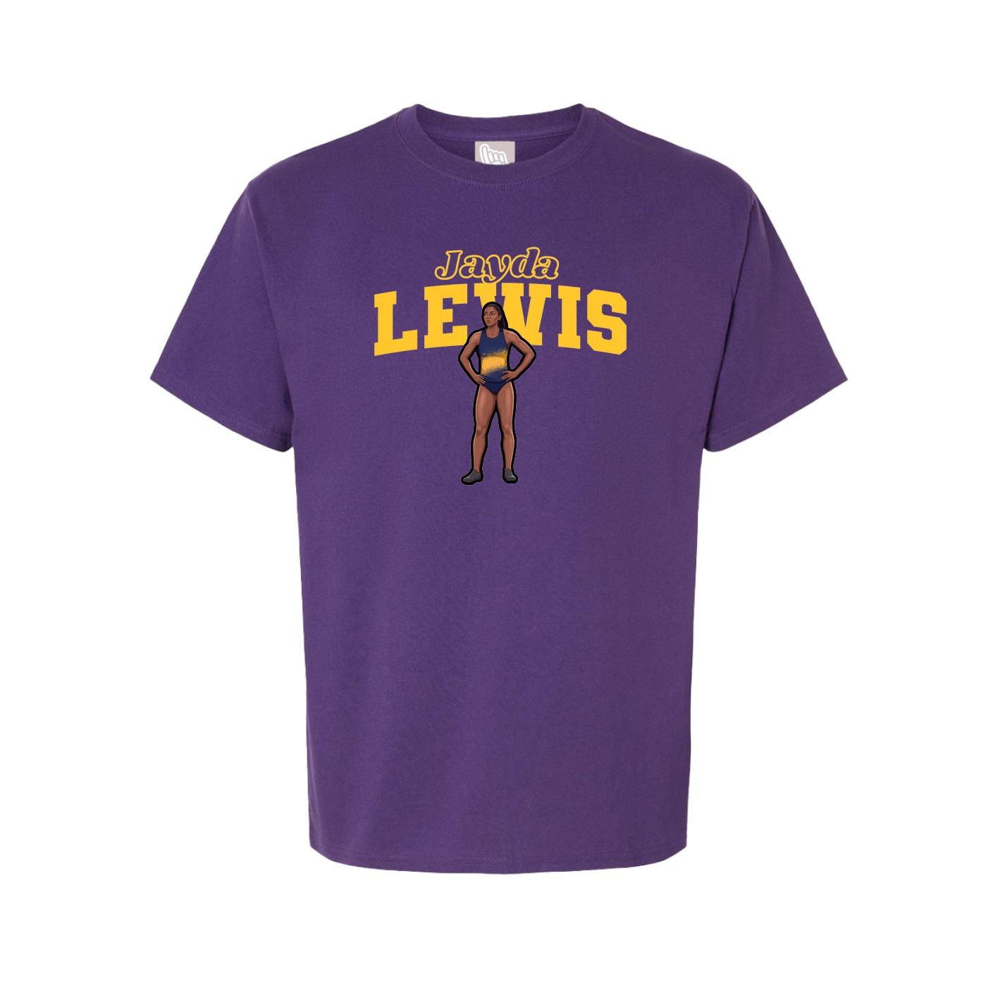 Youth Tee — Name Arch in Purple