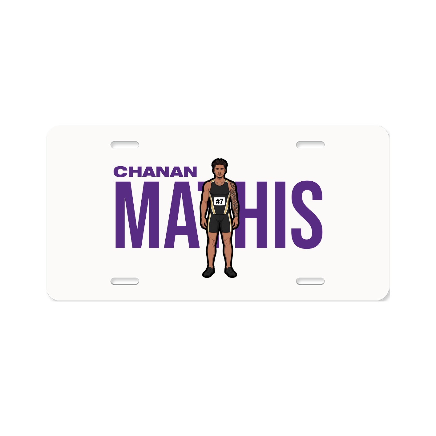 License Plate — Player Name in Classic