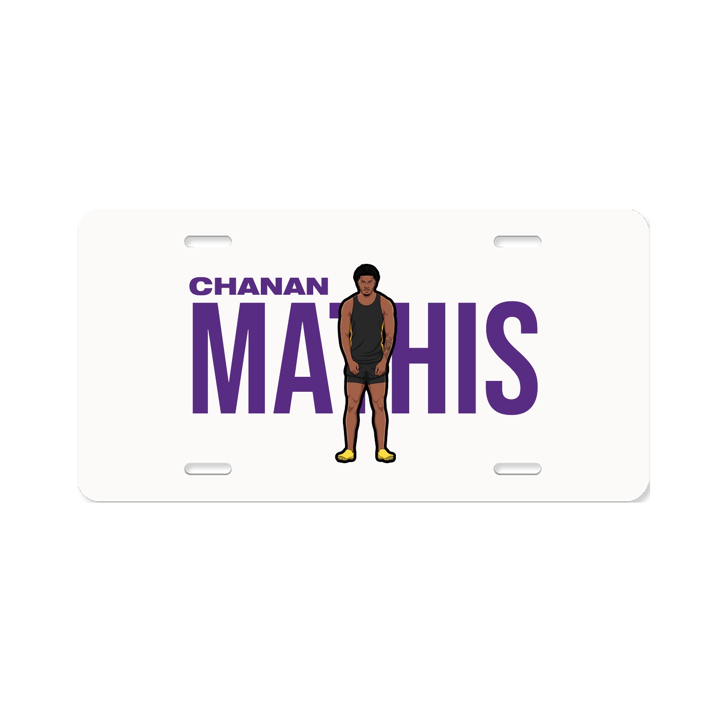 License Plate — Player Name in Classic