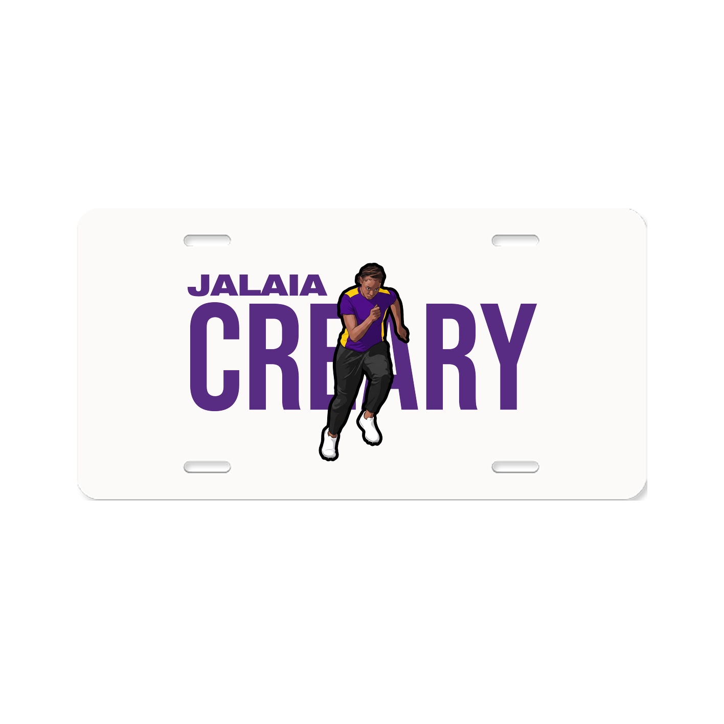 License Plate — Player Name in Classic
