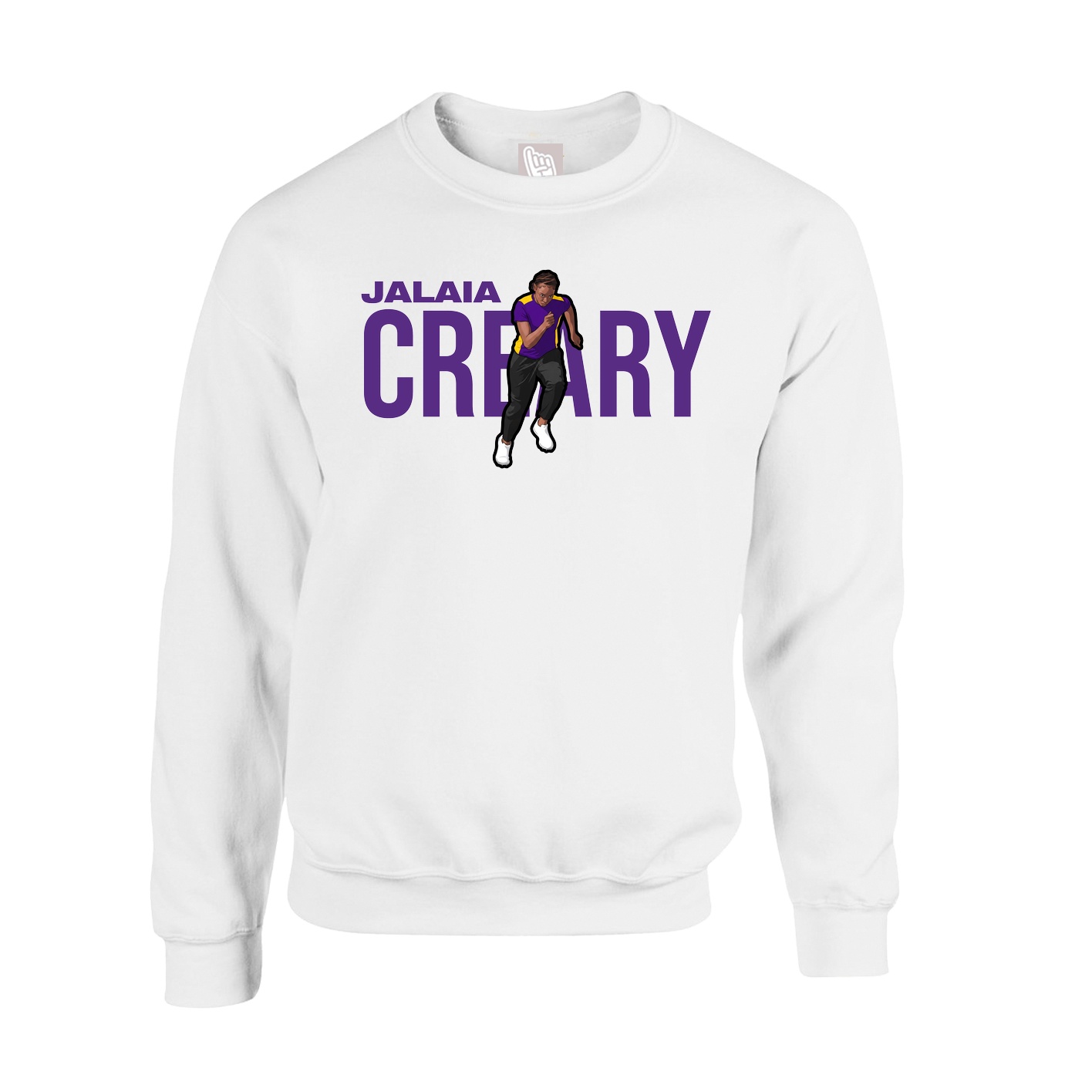 Fleece Crew — Player Name in White