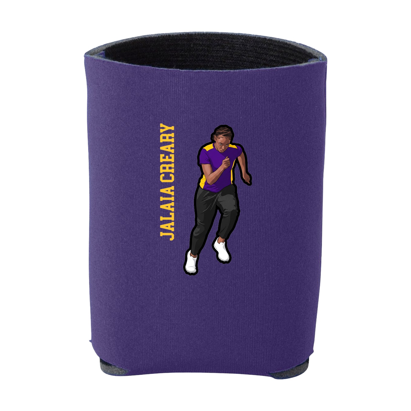 Can Holder — Name Vertical in Purple