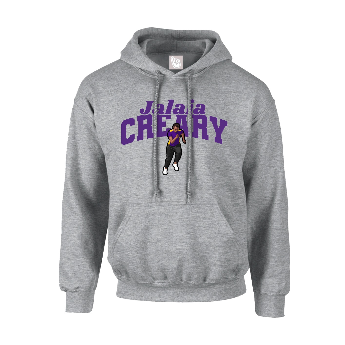 Youth Hoodie — Signature Arch in Grey