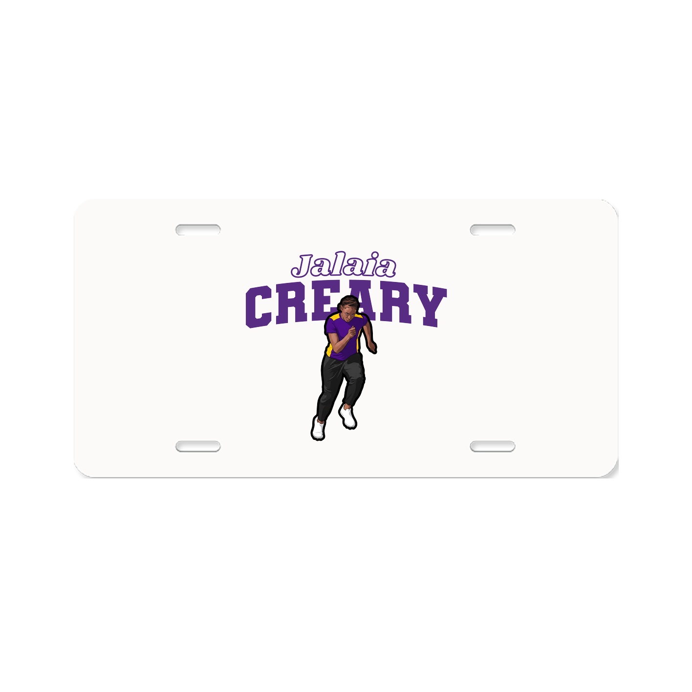 License Plate — Name Arch in Classic