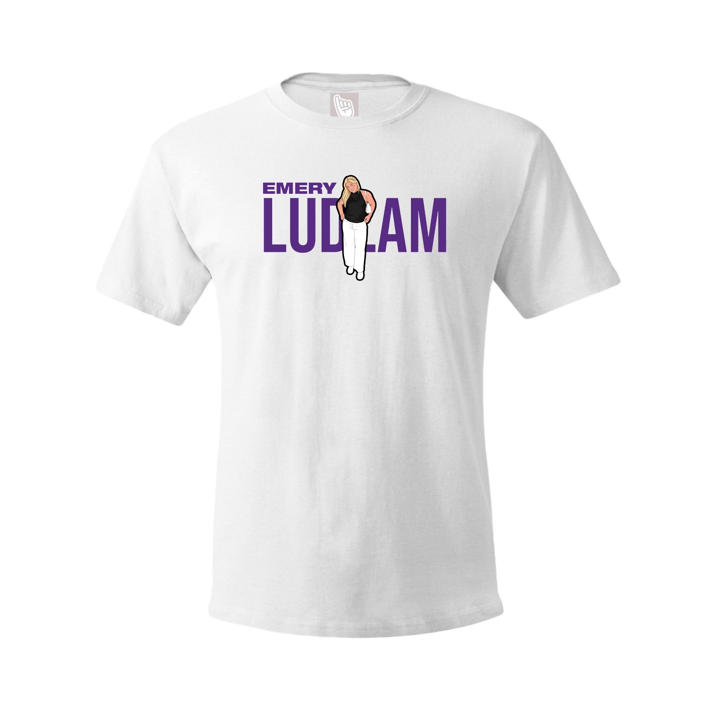 Youth Tee — Player Name in White