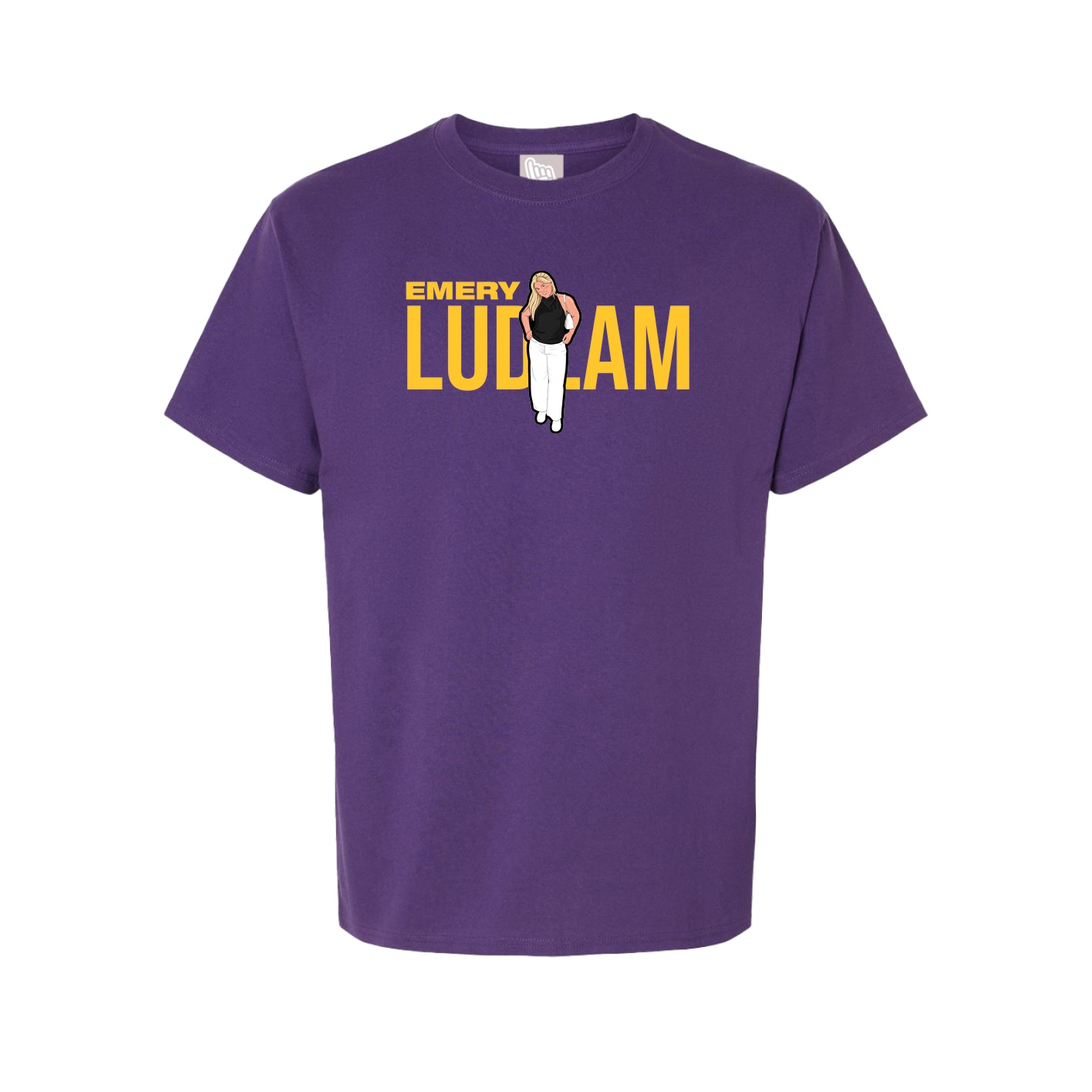 Youth Tee — Player Name in Purple